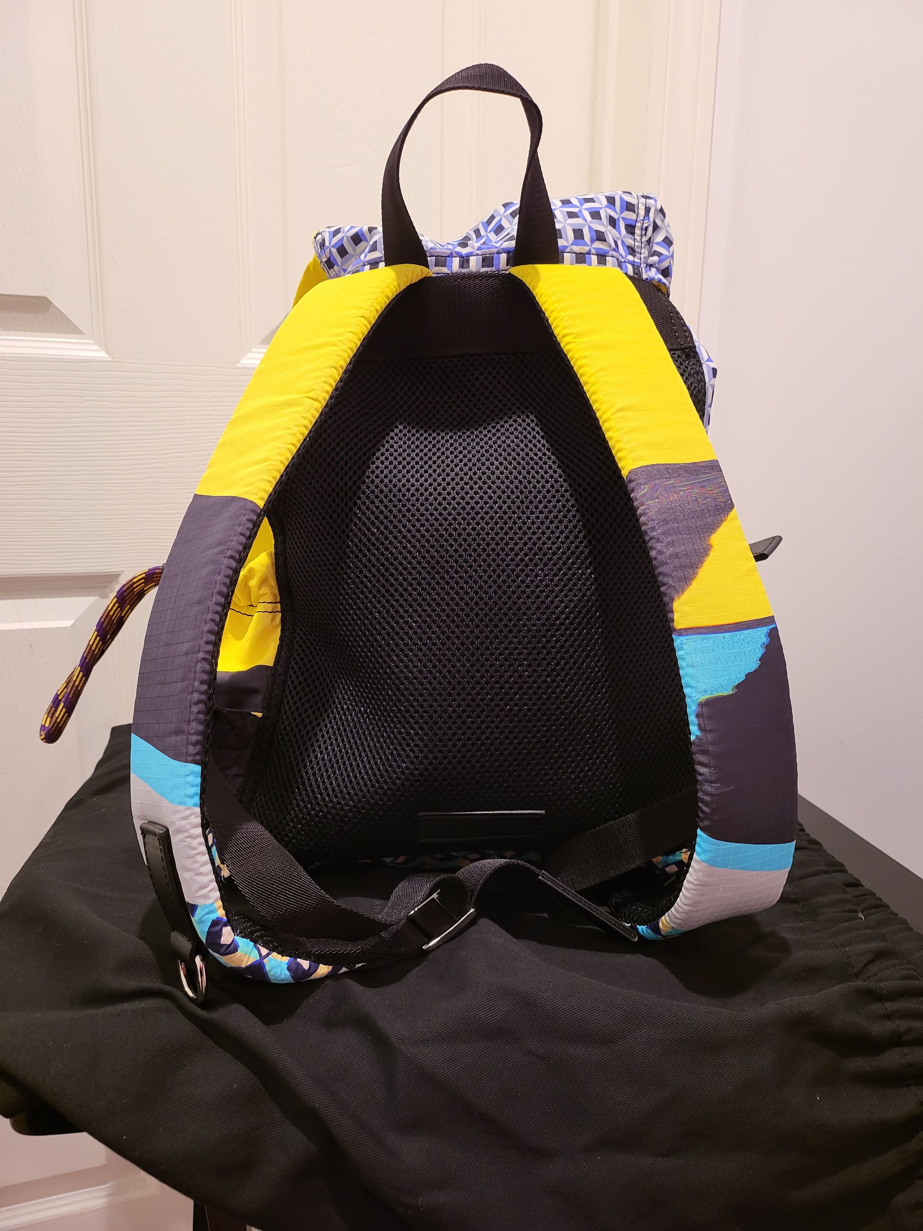Dries Van Noten Multi Color Nylon Print Back Pack - UNISEX Size ONE SIZE - 5 Thumbnail