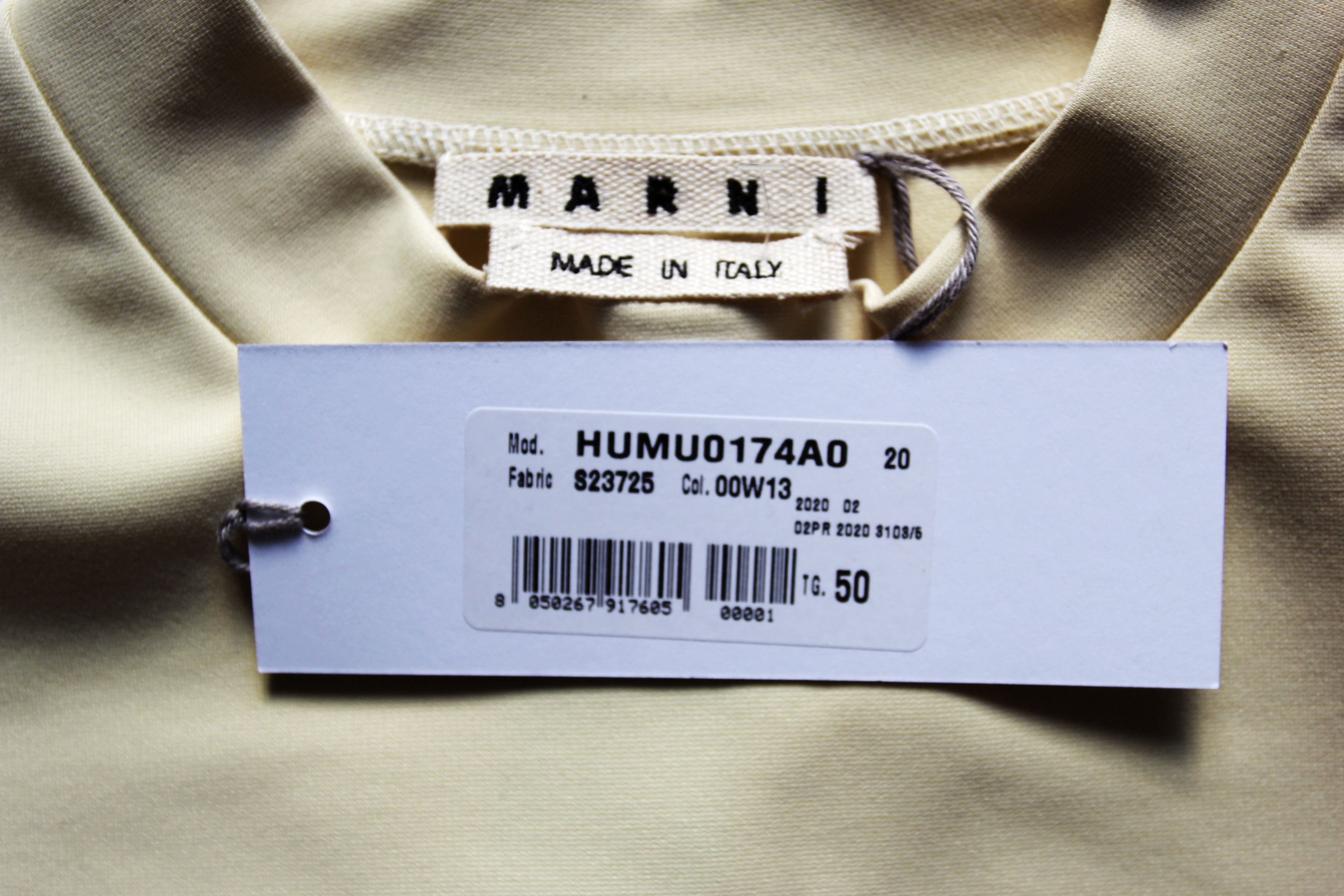 Marni BNWT AW20 MARNI OFF WHITE SLIM FITTING TSHIRT 50 Size US M / EU 48-50 / 2 - 9 Thumbnail