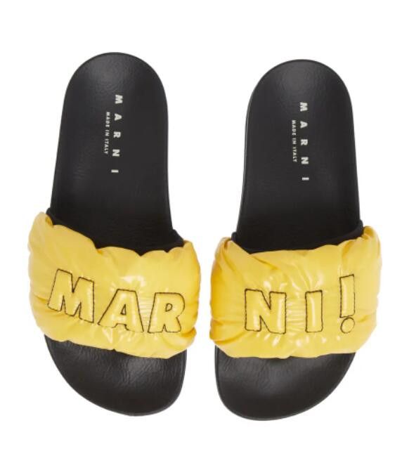 Marni BNWT AW21 MARNI LOGO PUFFY POOL SLIDE SANDAL 40 Size US 7 / EU 40 - 1 Thumbnail