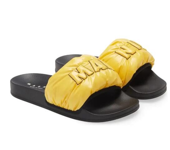 Marni BNWT AW21 MARNI LOGO PUFFY POOL SLIDE SANDAL 40 Size US 7 / EU 40 - 8 Thumbnail