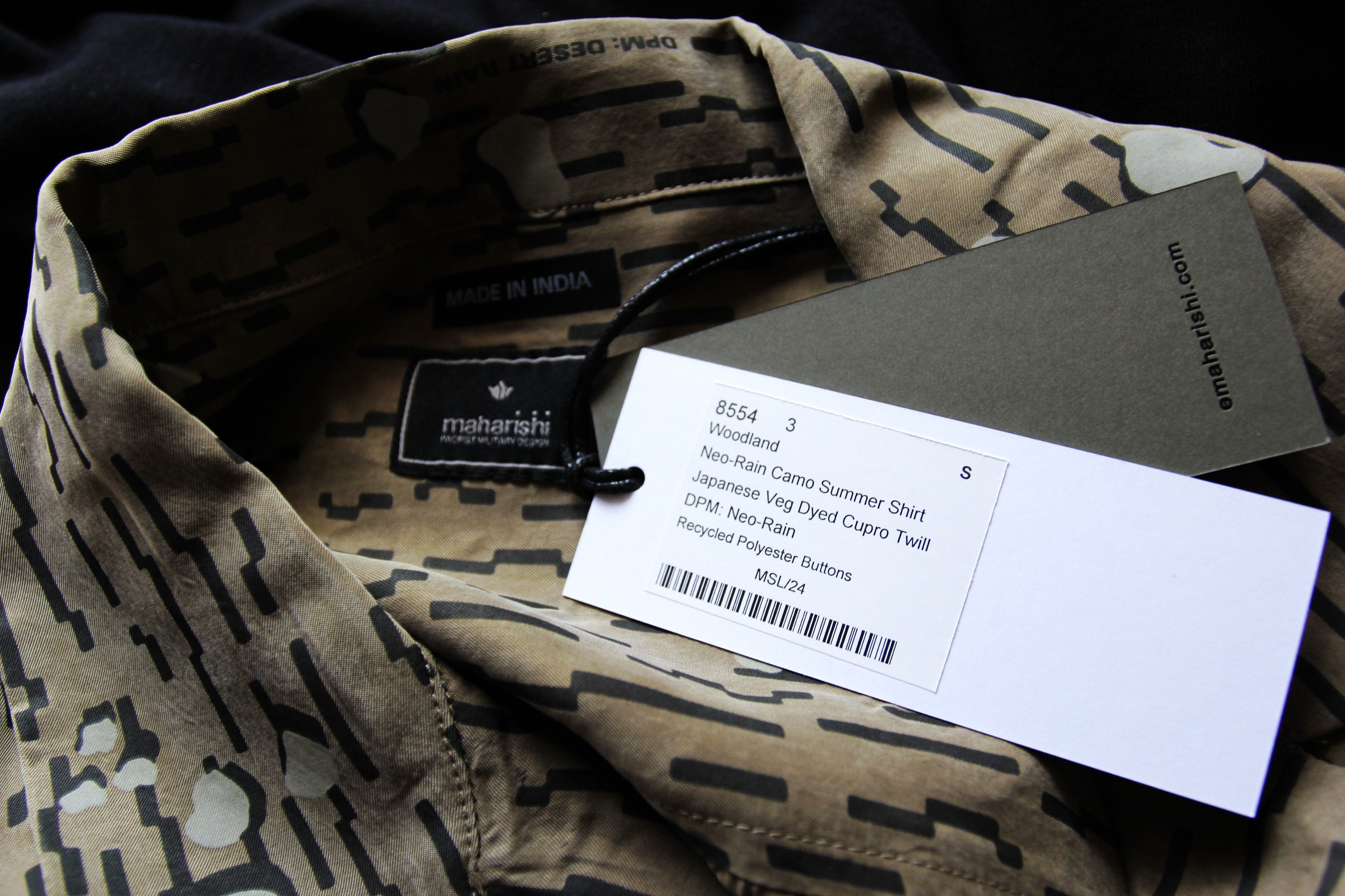 Maharishi BNWT SS20 MAHARISHI NEO-RAIN CAMO SHIRT S Size US S / EU 44-46 / 1 - 8 Thumbnail