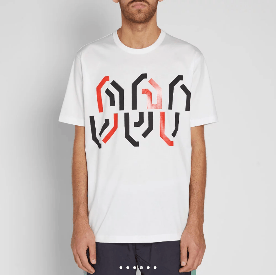 Junya Watanabe BNWT AW18 JUNYA WATANABE BLACK AND RED PRINT TSHIRT S Size US S / EU 44-46 / 1 - 1 Thumbnail