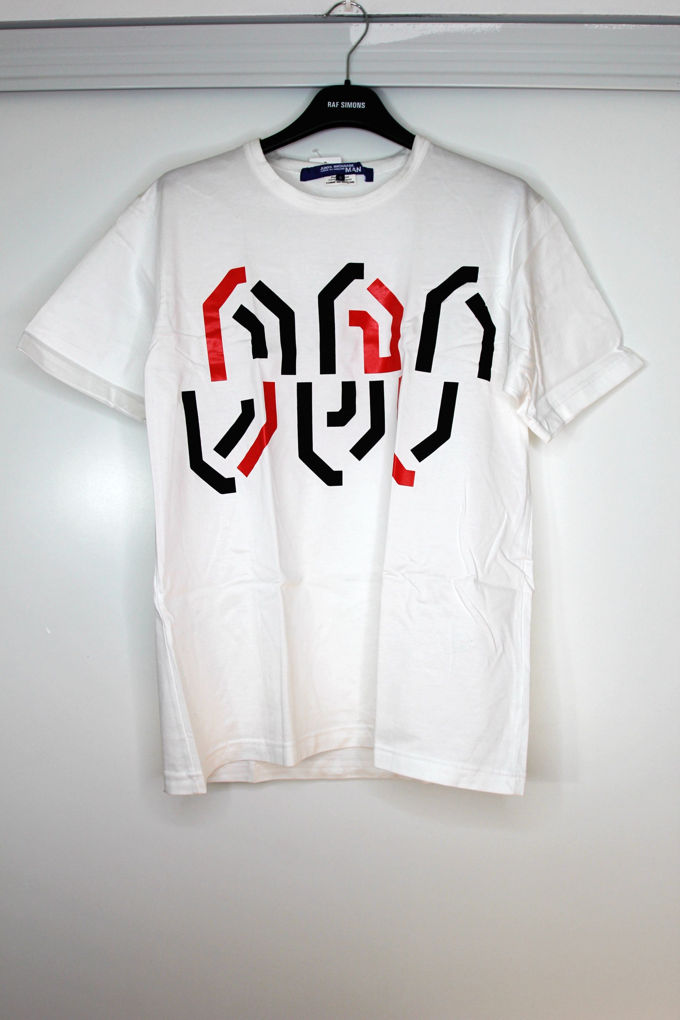 Junya Watanabe BNWT AW18 JUNYA WATANABE BLACK AND RED PRINT TSHIRT S Size US S / EU 44-46 / 1 - 2 Thumbnail