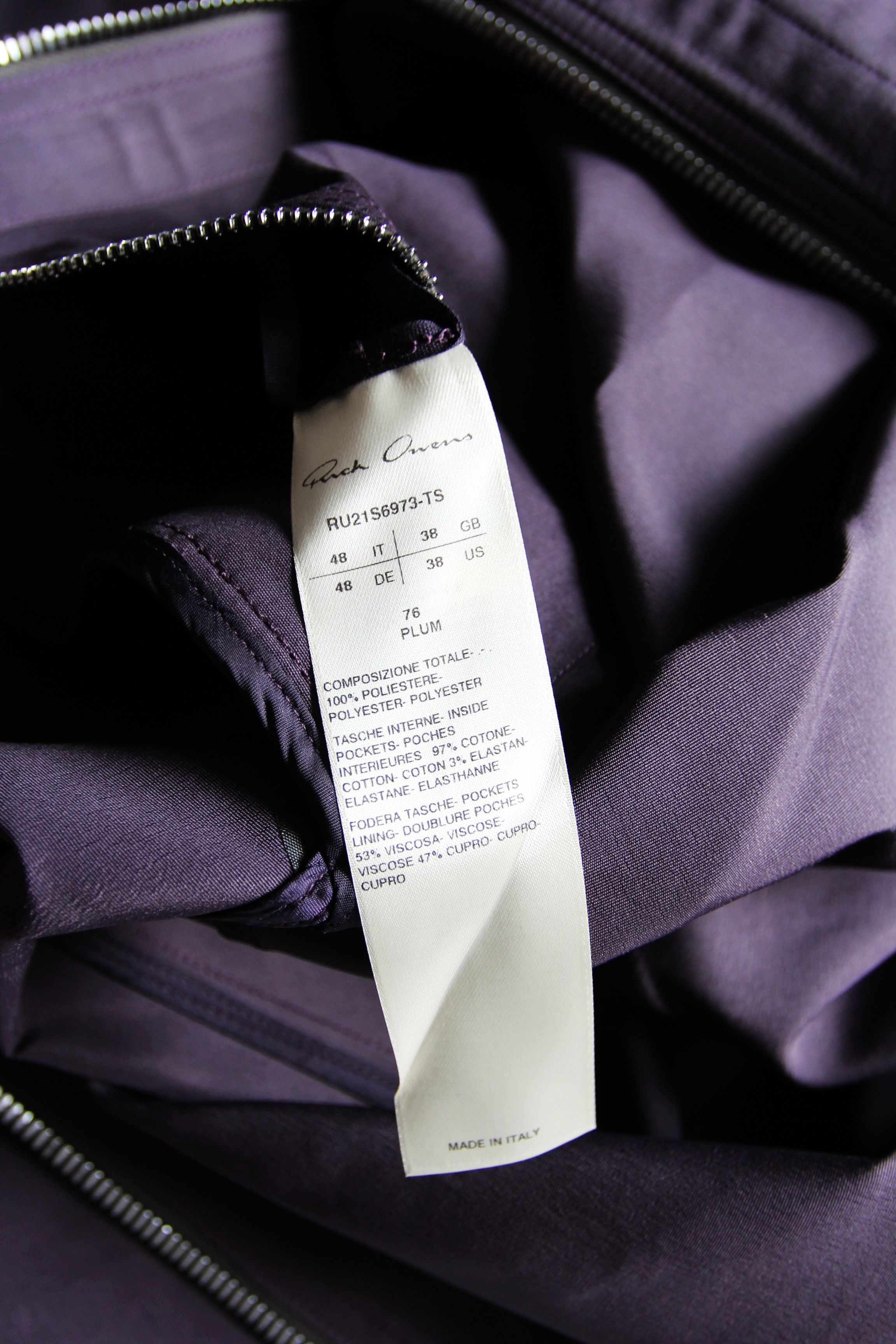 Rick Owens BNWT SS21 RICK OWENS "PHLEGETHON" WIND PEA JACKET 48 Size US M / EU 48-50 / 2 - 10 Thumbnail