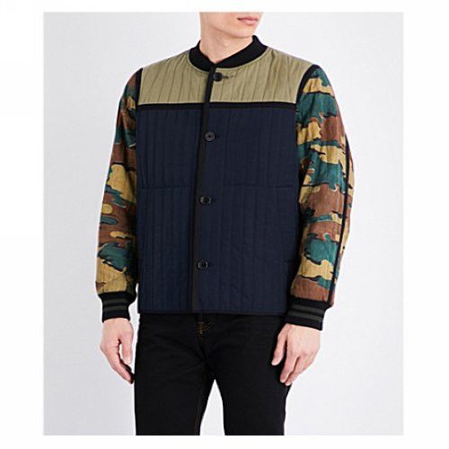 image of Ss17 Dries Van Noten Vessel Camo Print Shell Jacket L, Men's (Size Large)