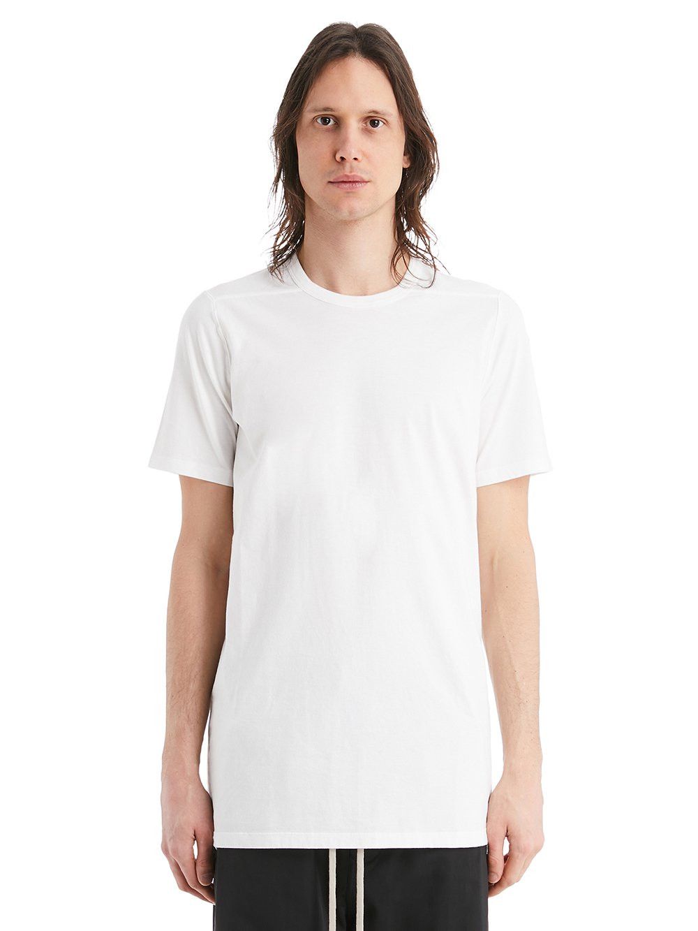 image of Ss21 Rick Owens "phlegethon" Level Tee Milk White S in Milky White, Men's (Size Small)