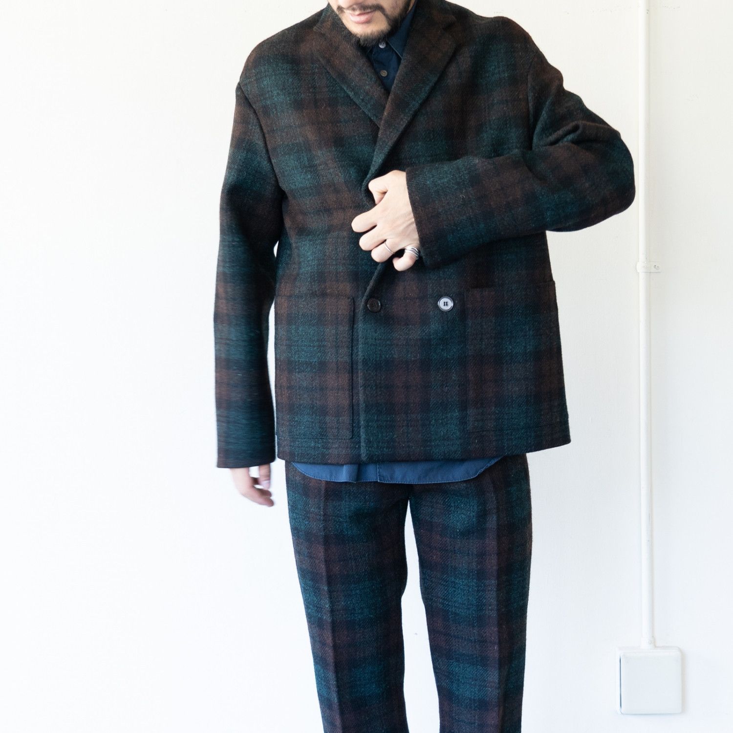 OAMC BNWT AW19 OAMC D.B HARRIS TWEED TARTAN JACKET 52 Size US L / EU 52-54 / 3 - 18 Thumbnail