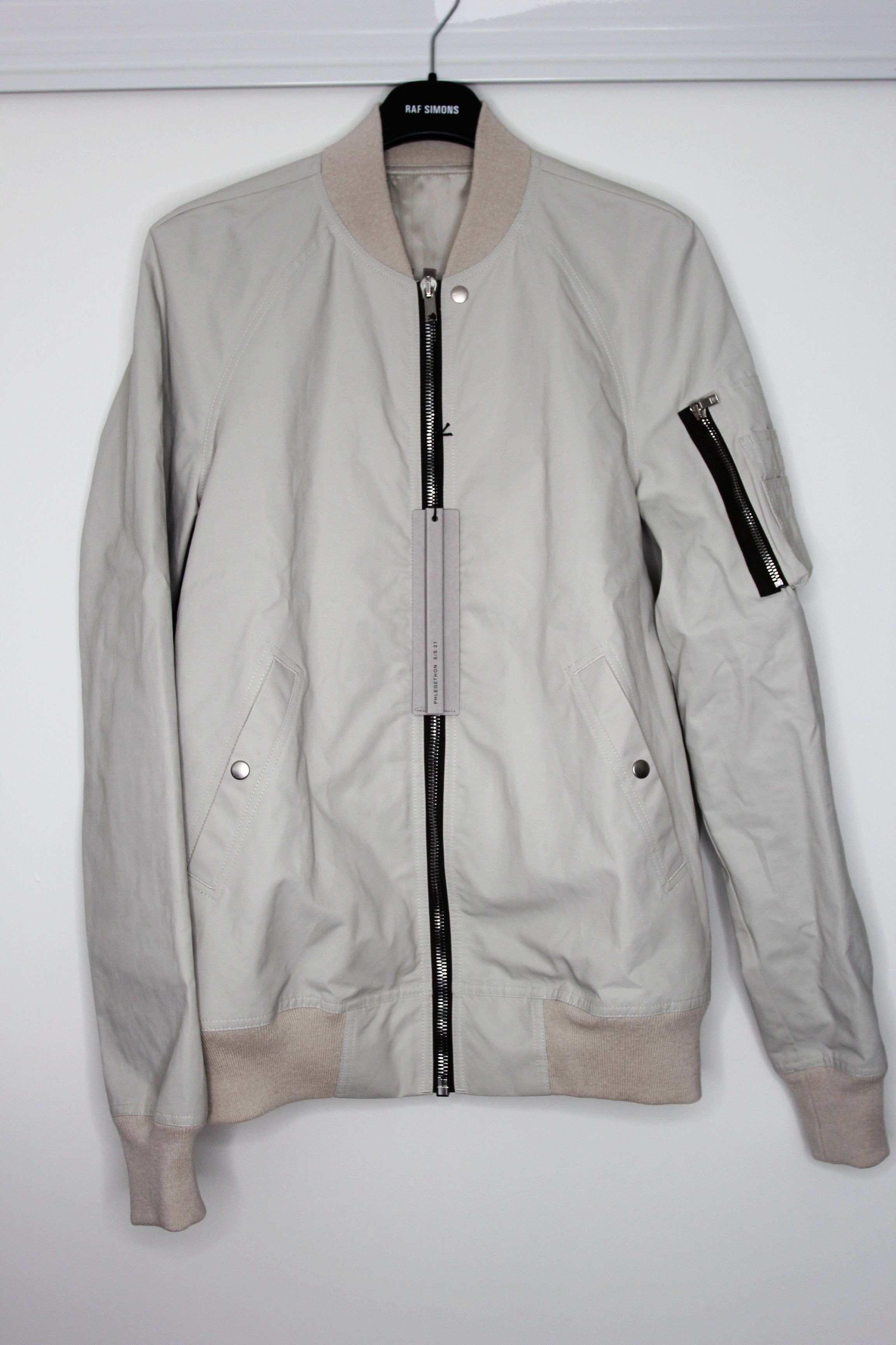 Rick Owens BNWT SS21 RICK OWENS "PHLEGETHON" RAGLAN FLIGHT JACKET 50 Size US M / EU 48-50 / 2 - 2 Thumbnail