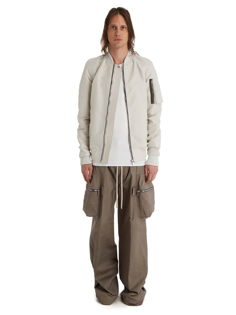 Rick Owens BNWT SS21 RICK OWENS "PHLEGETHON" RAGLAN FLIGHT JACKET 50 Size US M / EU 48-50 / 2 - 14 Thumbnail
