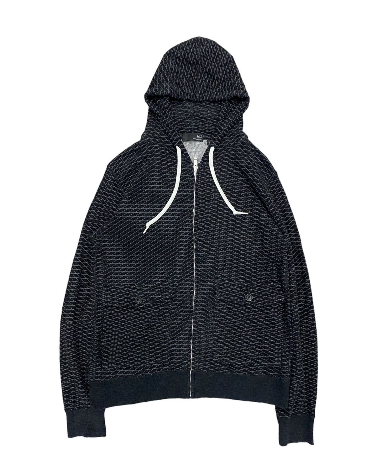 Undercover UU Black Net bush pocket zip hoodie Size US M / EU 48-50 / 2 - 1 Thumbnail