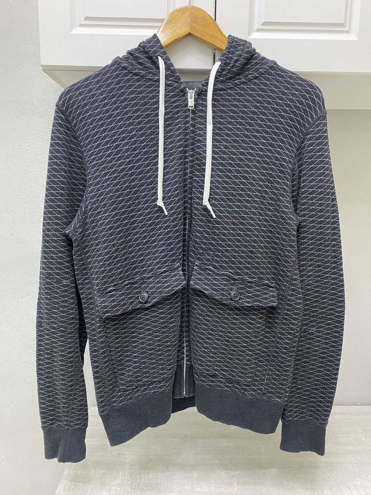 Undercover UU Black Net bush pocket zip hoodie Size US M / EU 48-50 / 2 - 2 Thumbnail