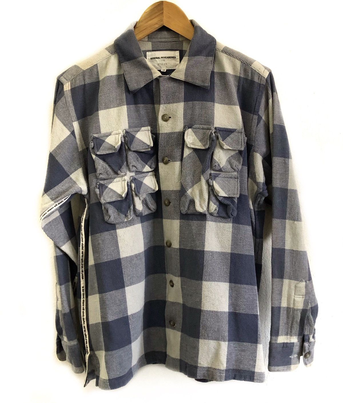 General Research General Researched 1999 Multi Pocket Ls Flannel Shirt Size US M / EU 48-50 / 2 - 1 Thumbnail