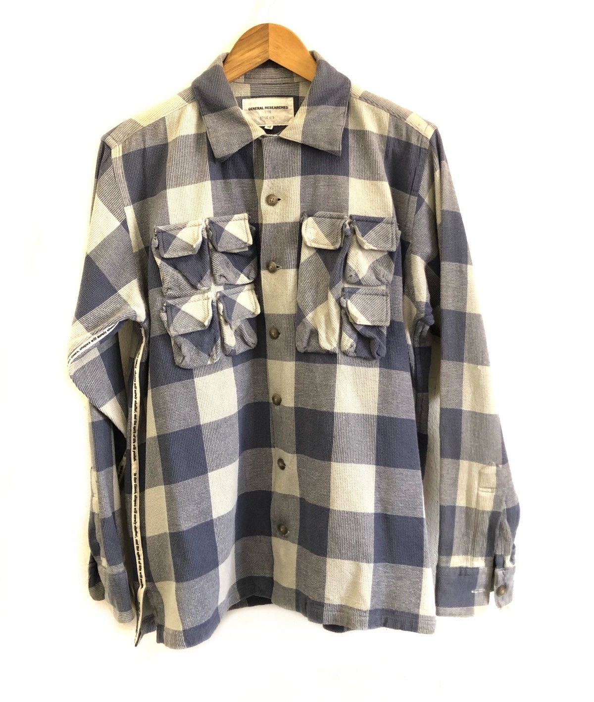 General Research General Researched 1999 Multi Pocket Ls Flannel Shirt Size US M / EU 48-50 / 2 - 2 Thumbnail