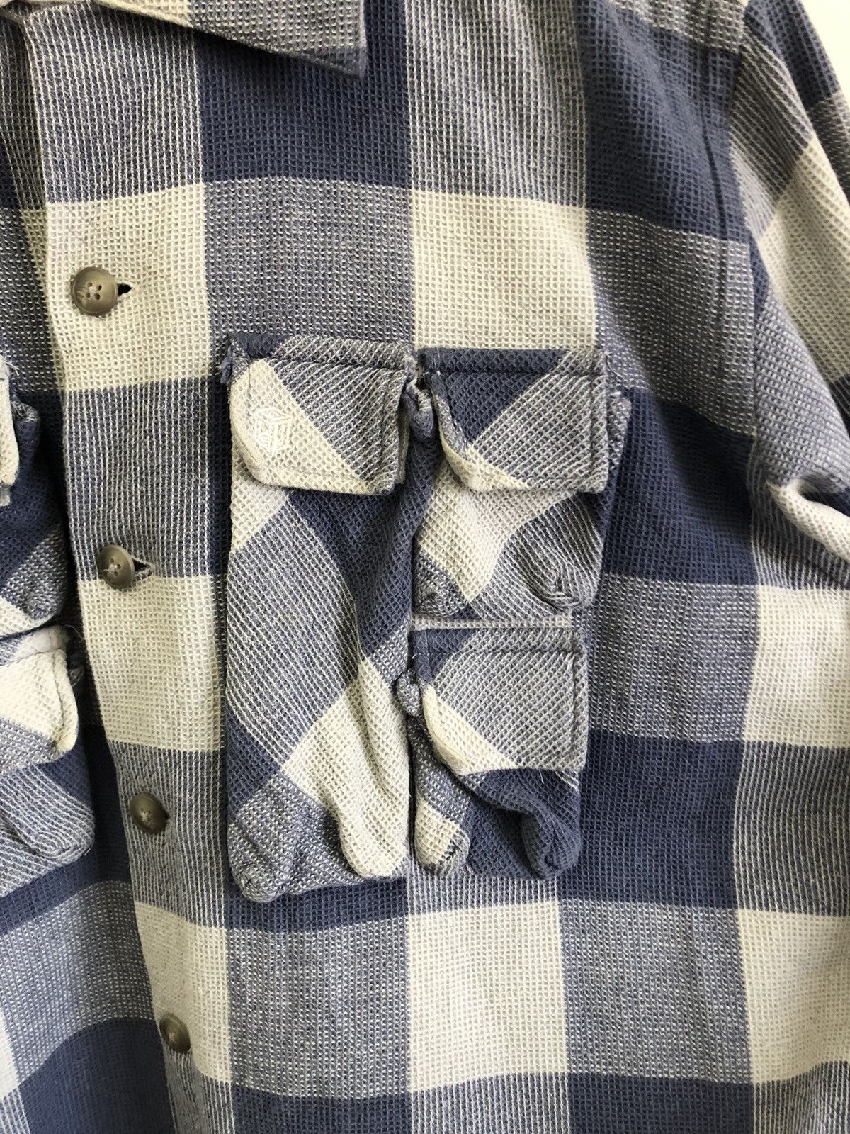 General Research General Researched 1999 Multi Pocket Ls Flannel Shirt Size US M / EU 48-50 / 2 - 8 Thumbnail