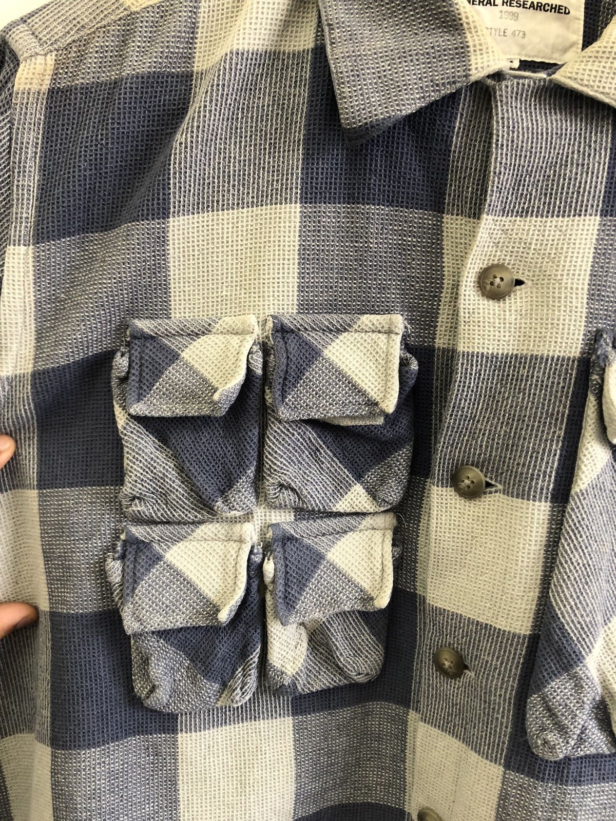 General Research General Researched 1999 Multi Pocket Ls Flannel Shirt Size US M / EU 48-50 / 2 - 7 Thumbnail