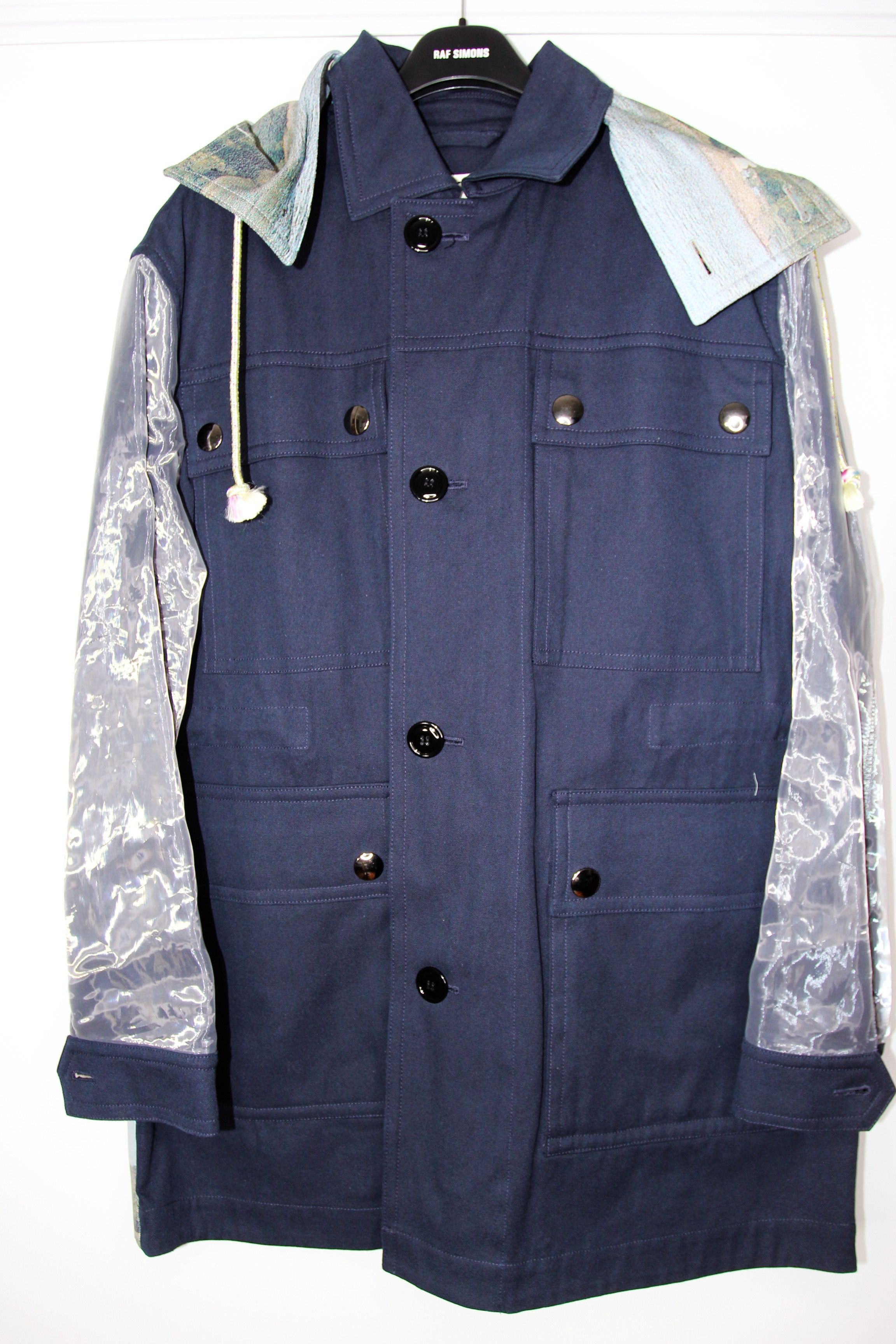 BNWT SS19 ACNE STUDIOS TWO-TONE PARKA NAVY 48