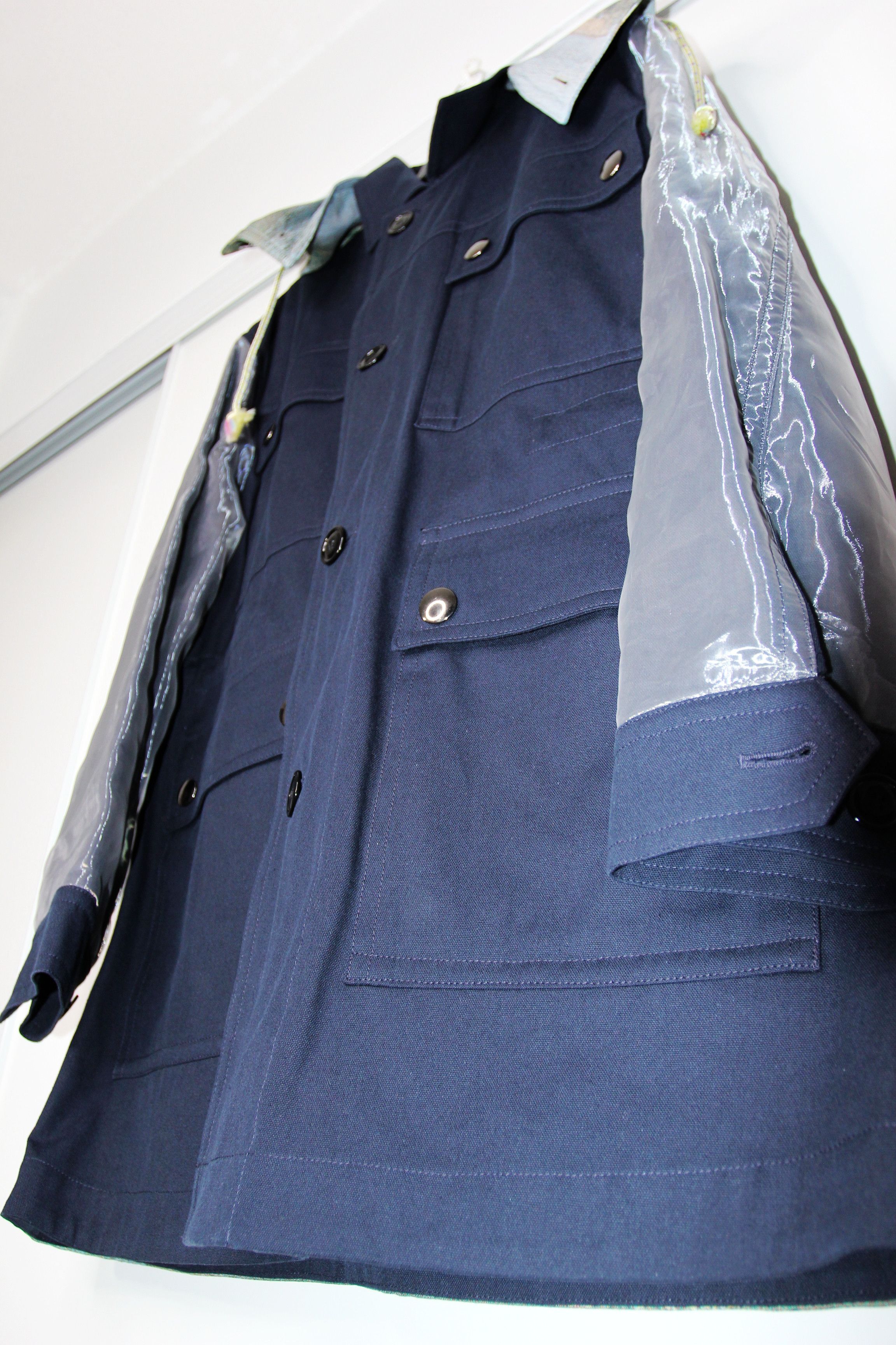 BNWT SS19 ACNE STUDIOS TWO-TONE PARKA NAVY 48