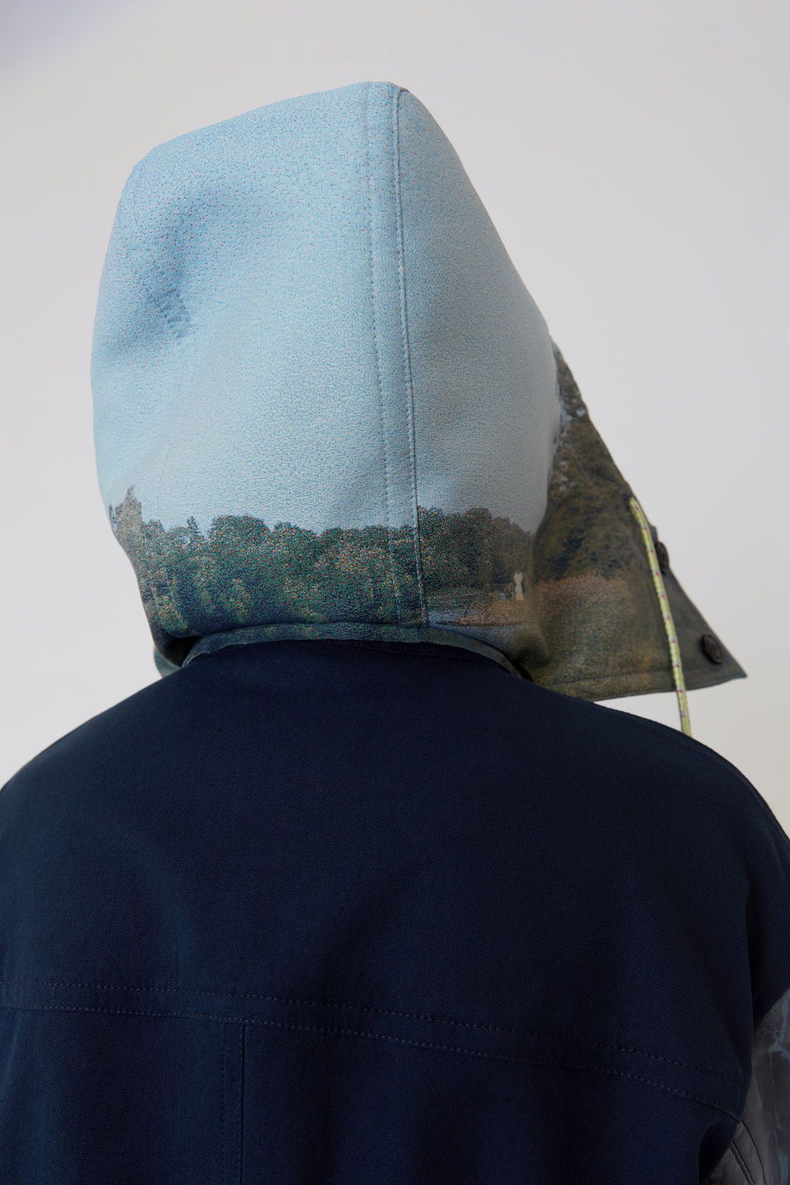 BNWT SS19 ACNE STUDIOS TWO-TONE PARKA NAVY 48