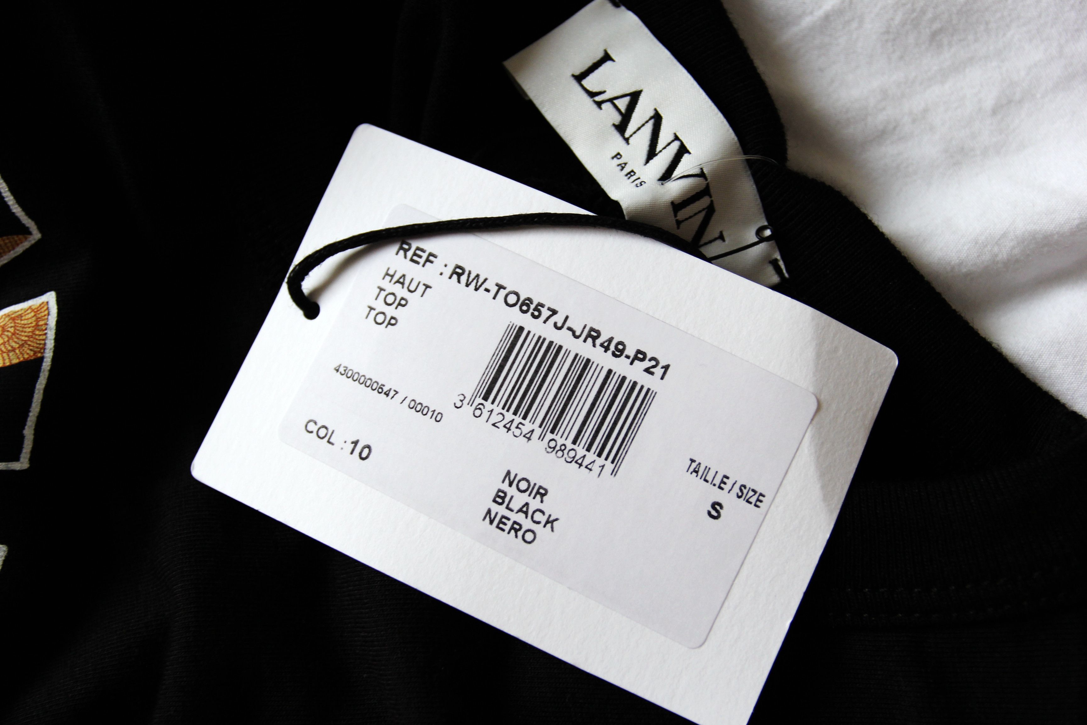 Lanvin BNWT SS21 LANVIN PRINTED FITTED TSHIRT S Size US S / EU 44-46 / 1 - 10 Thumbnail