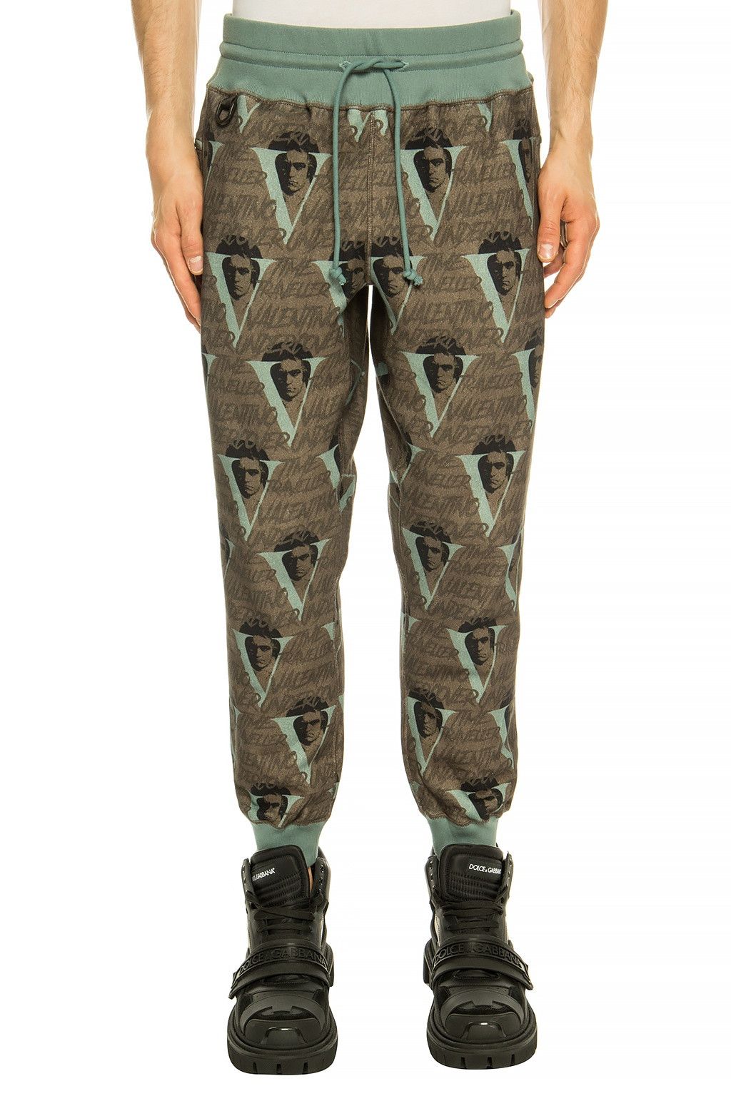 image of Aw19 Undercover x Valentino Beethoven Sweatpants 4 in Brown, Men's (Size 36)