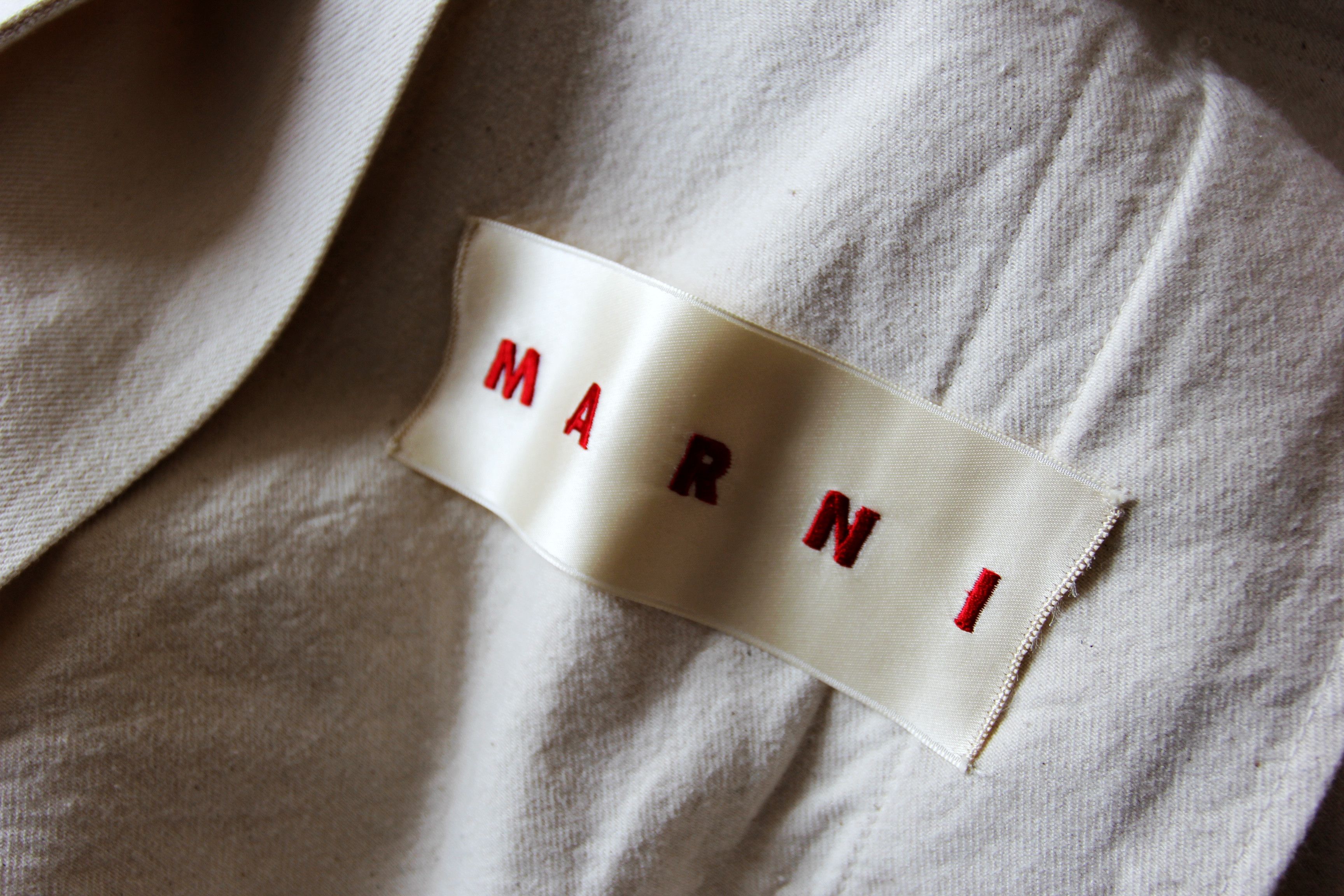 Marni BNWT SS21 MARNI OFF WHITE DENIM TRENCH COAT 48 Size US M / EU 48-50 / 2 - 12 Thumbnail
