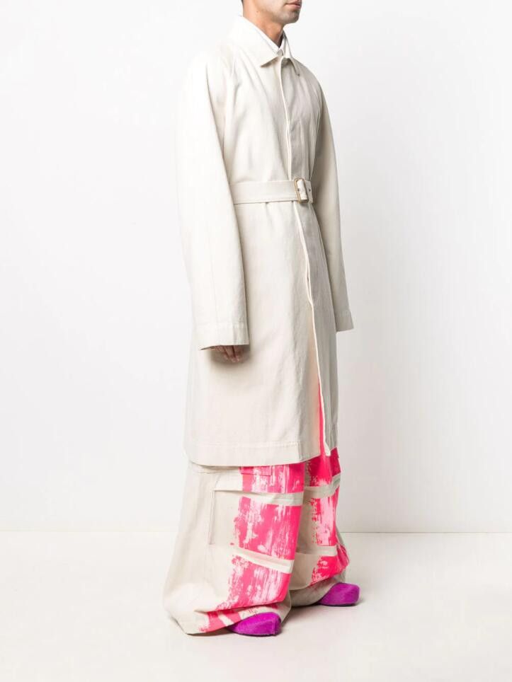 Marni BNWT SS21 MARNI OFF WHITE DENIM TRENCH COAT 48 Size US M / EU 48-50 / 2 - 15 Thumbnail
