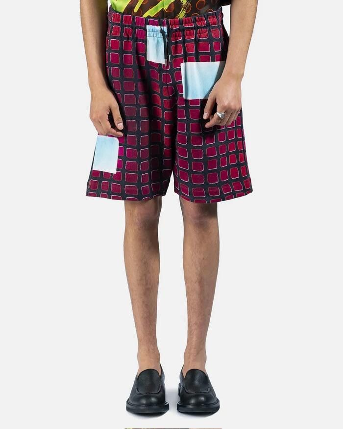 image of Ss21 Dries Van Noten X Len Lye Habor Fuchsia Shorts M, Men's (Size 32)
