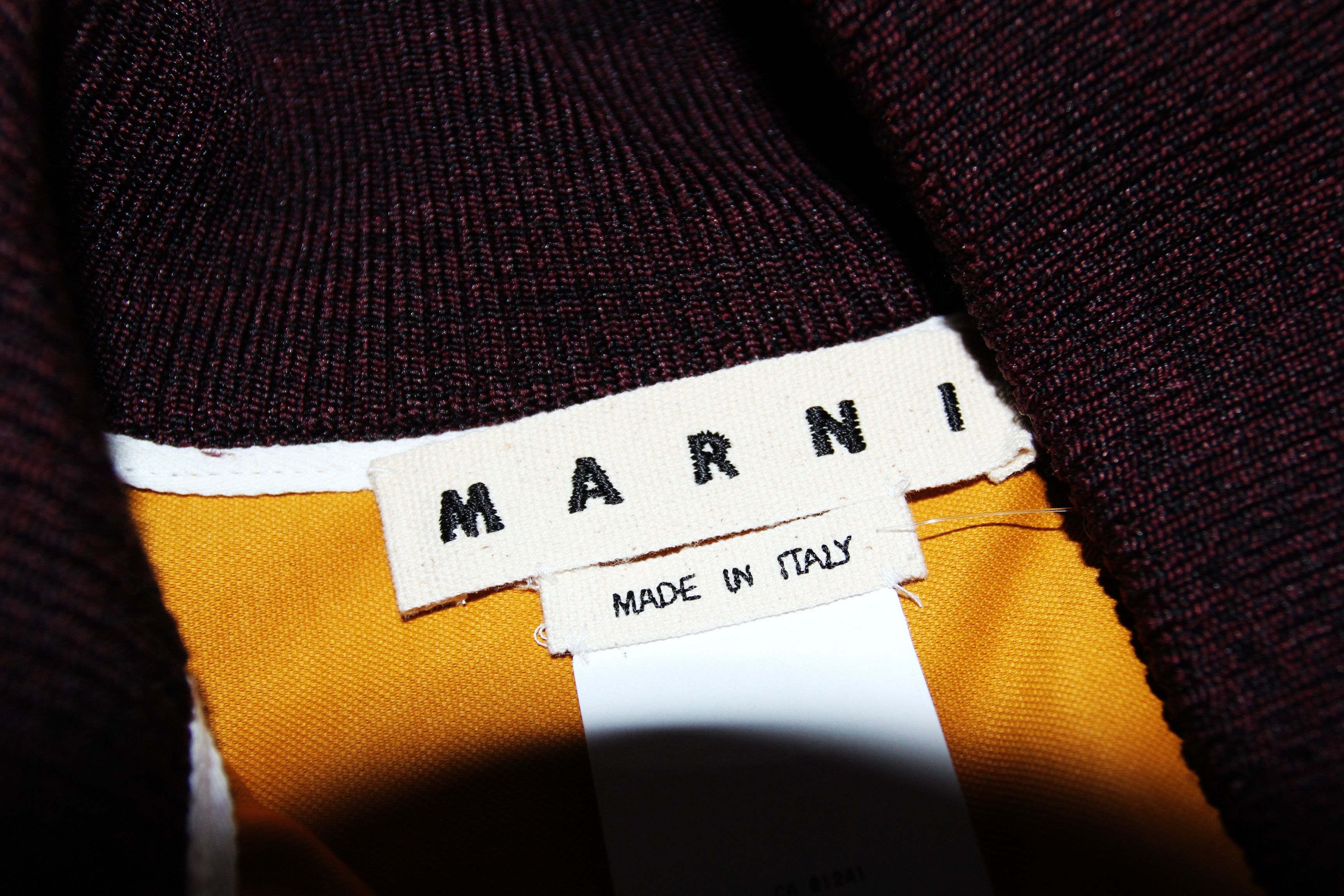 Marni BNWT AW18 MARNI HIGH NECK BLOCK JACKET 50 Size US M / EU 48-50 / 2 - 12 Thumbnail