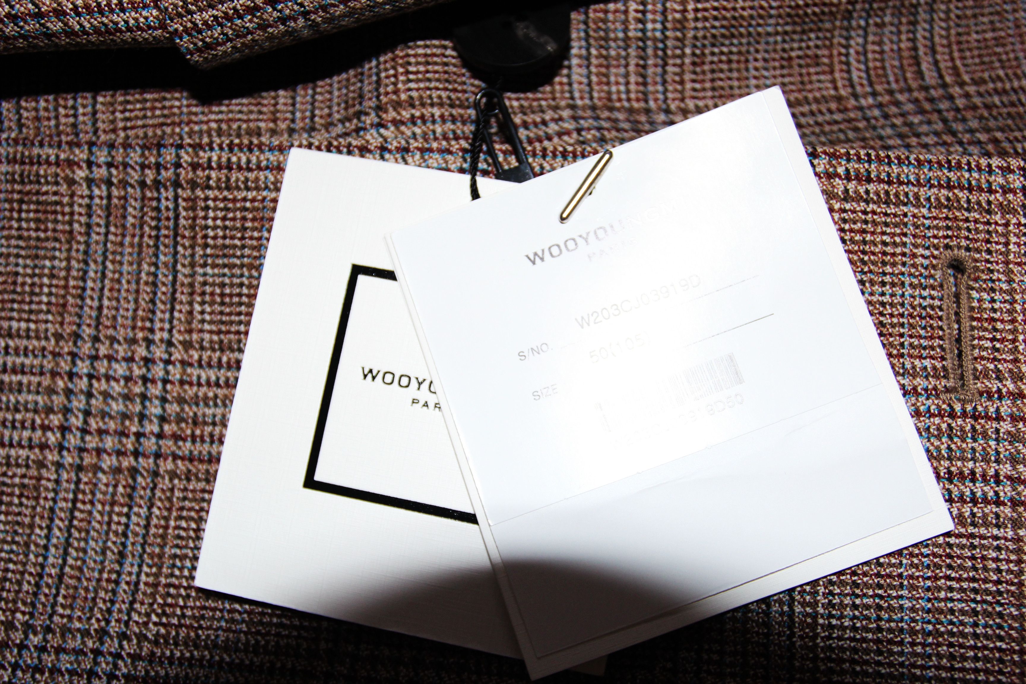 Wooyoungmi BNWT AW20 WOOYOUNGMI PRINCE OF WALES JACKET 50 Size US M / EU 48-50 / 2 - 12 Thumbnail