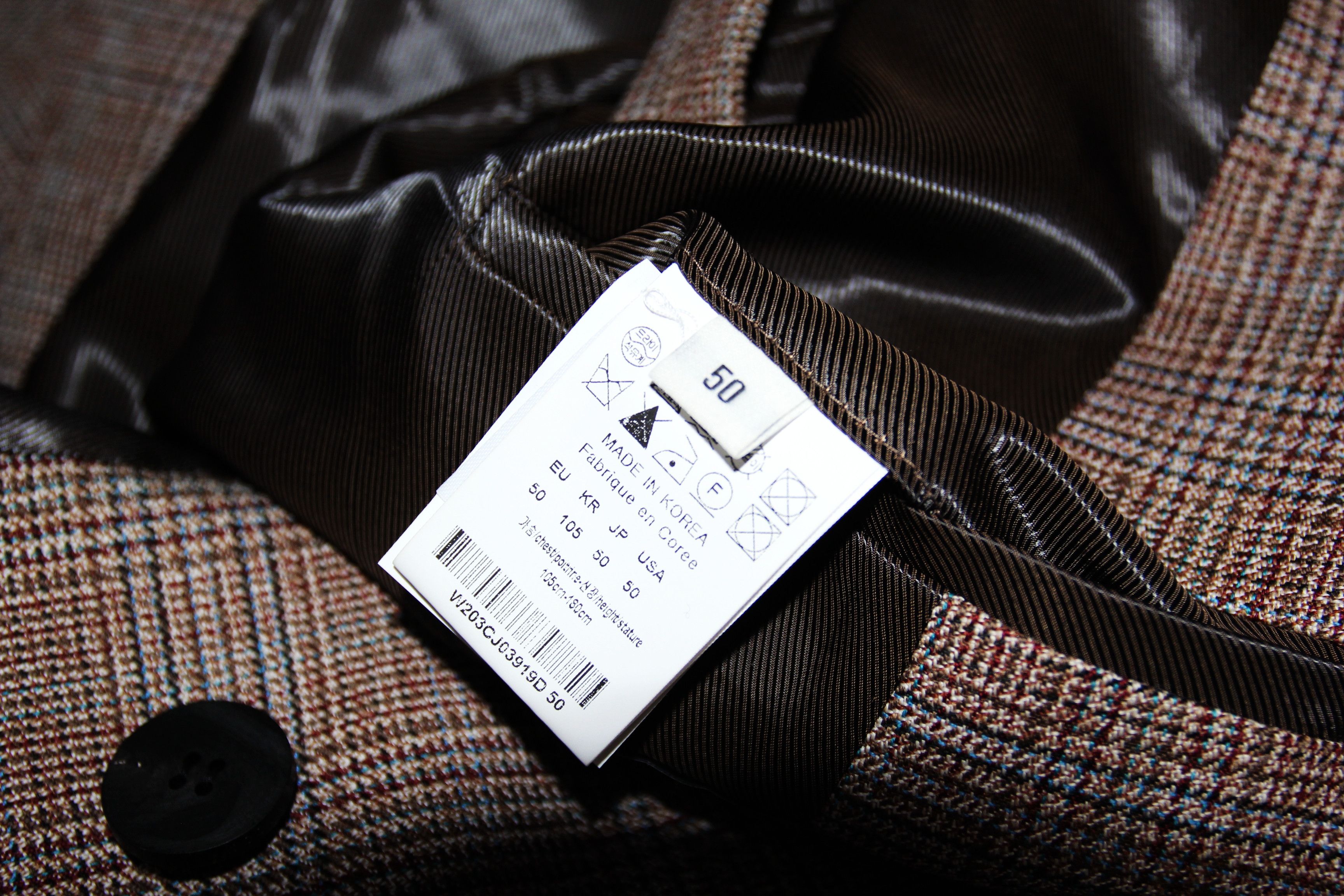 Wooyoungmi BNWT AW20 WOOYOUNGMI PRINCE OF WALES JACKET 50 Size US M / EU 48-50 / 2 - 14 Thumbnail