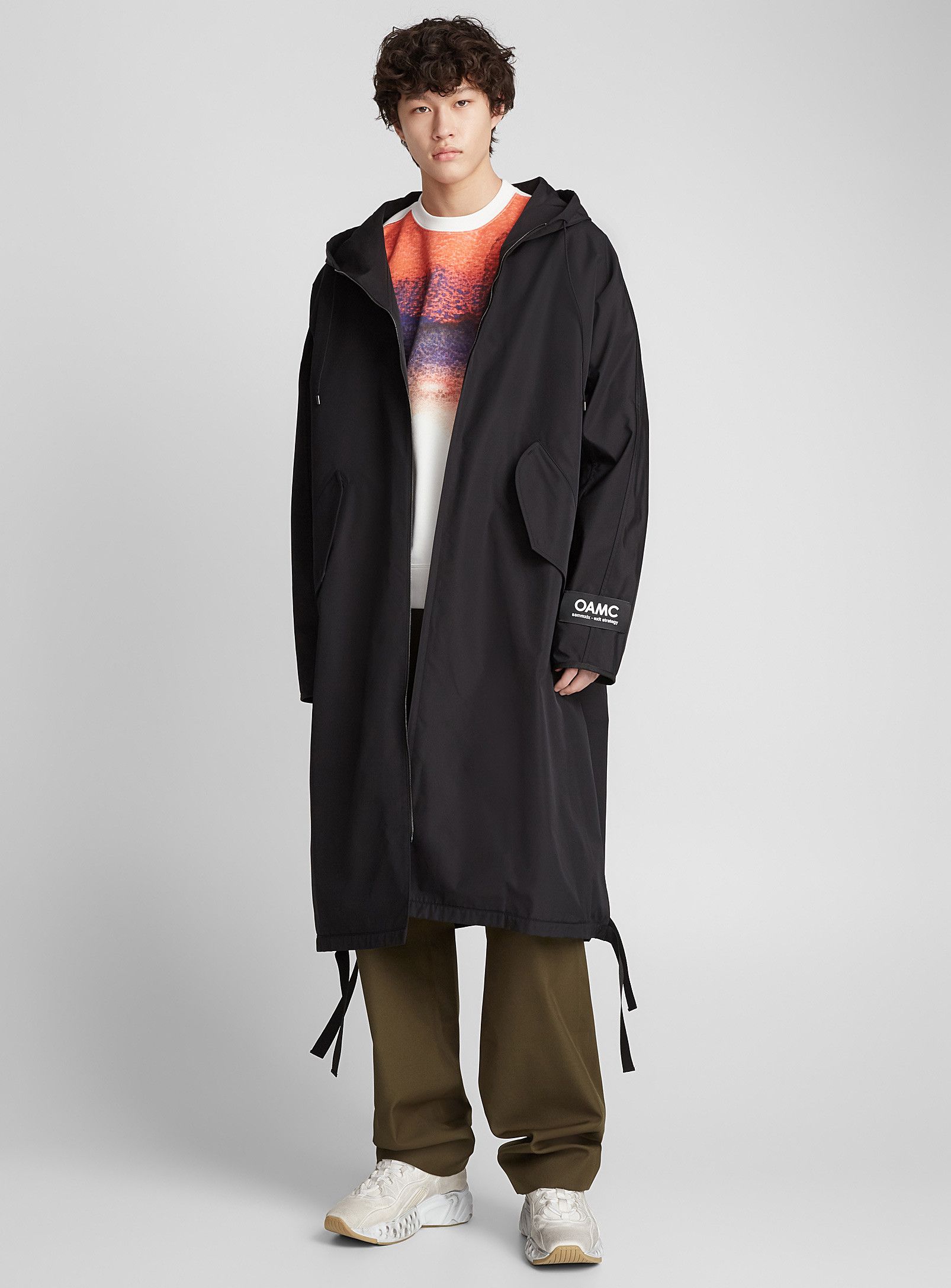 Image of Ss19 Oamc Budolf Parka Coat S in Black, Men's (Size Small)