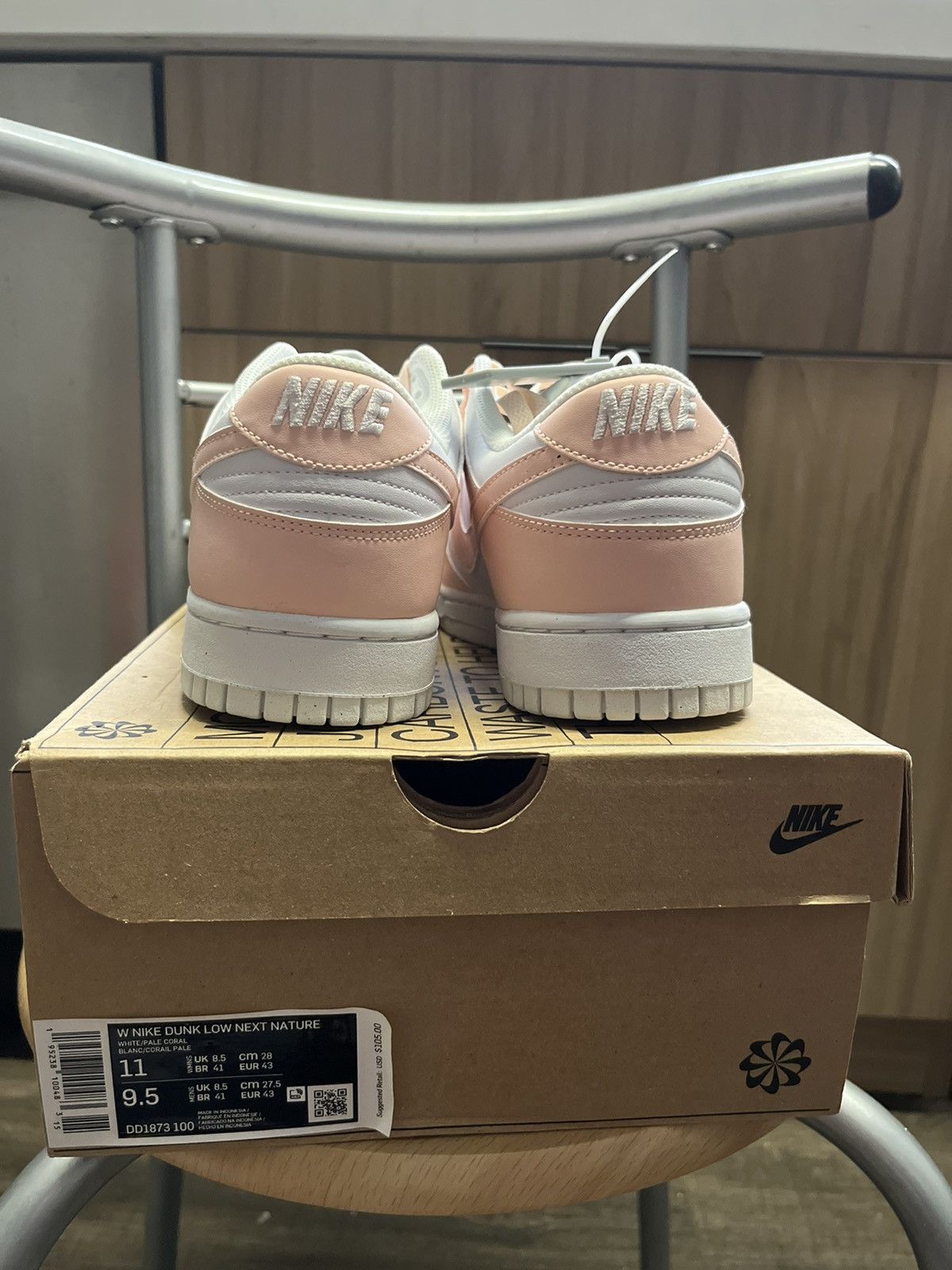 Nike Nike Dunk Low Next Nature Pale Coral Size US 9.5 / EU 42-43 - 7 Thumbnail