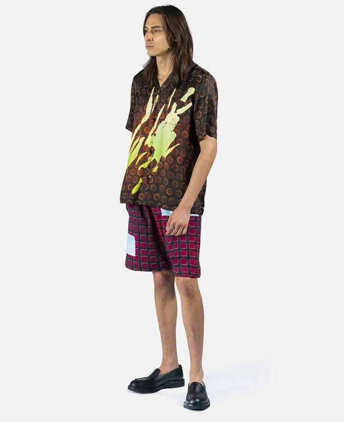 Dries Van Noten BNWT SS21 DRIES VAN NOTEN x LEN LYE HABOR FUCHSIA SHORTS L Size US 34 / EU 50 - 18 Thumbnail