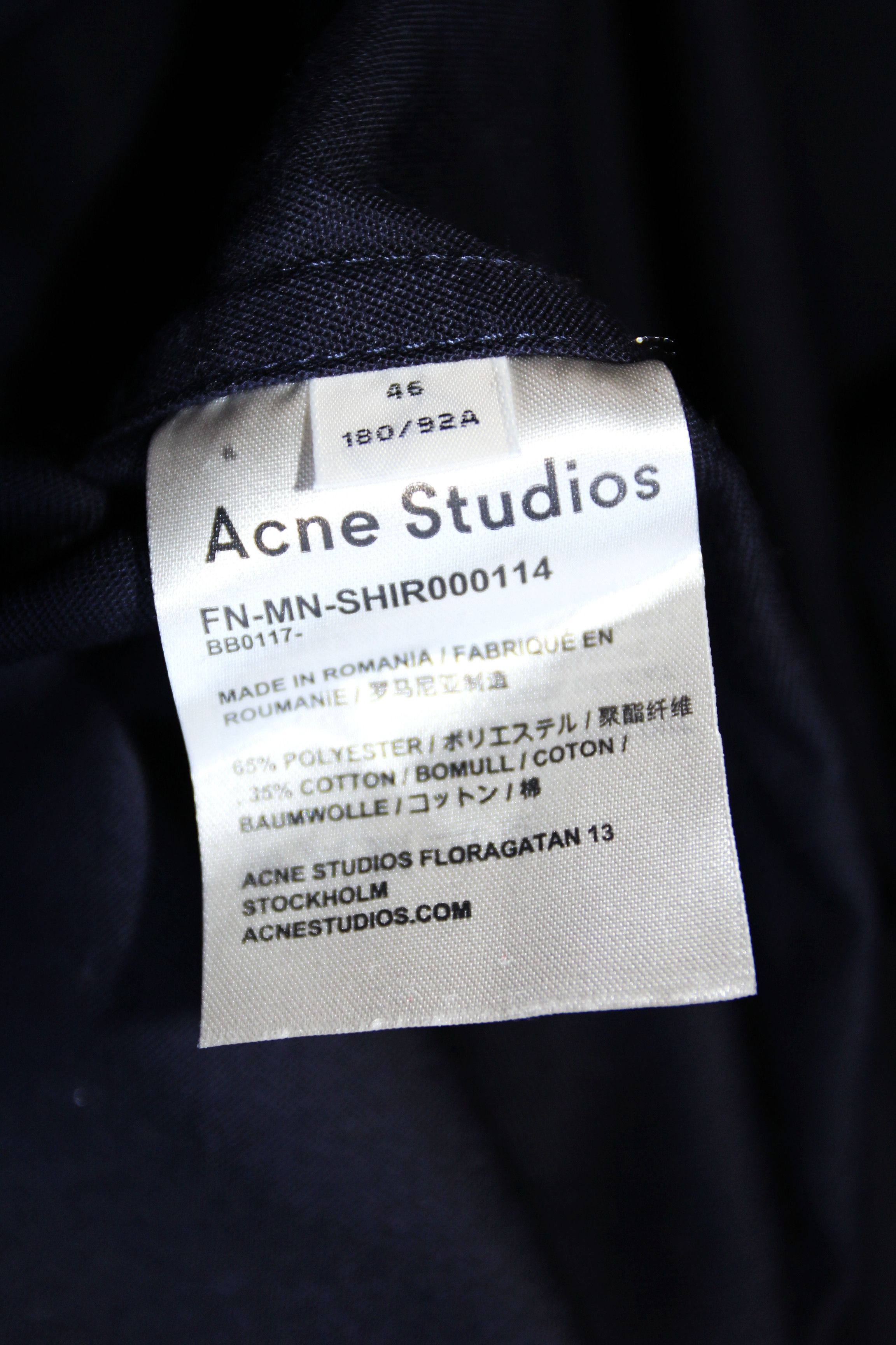Acne Studios BNWT AW19 ACNE STUDIOS OVERSIZED NAVY SHIRT JACKET 46 Size US S / EU 44-46 / 1 - 12 Thumbnail