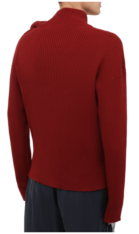 Y/Project BNWT AW20 Y/PROJECT RIBBED OFF-CENTER SWEATER L Size US L / EU 52-54 / 3 - 13 Thumbnail
