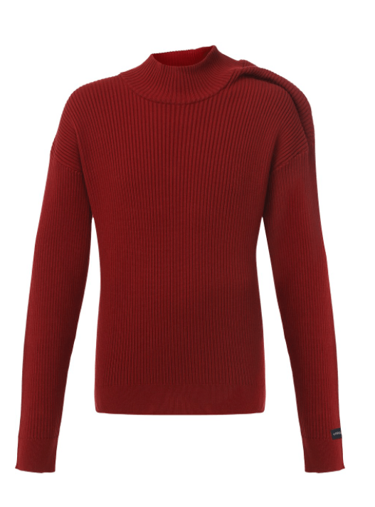 Y/Project BNWT AW20 Y/PROJECT RIBBED OFF-CENTER SWEATER L Size US L / EU 52-54 / 3 - 12 Thumbnail