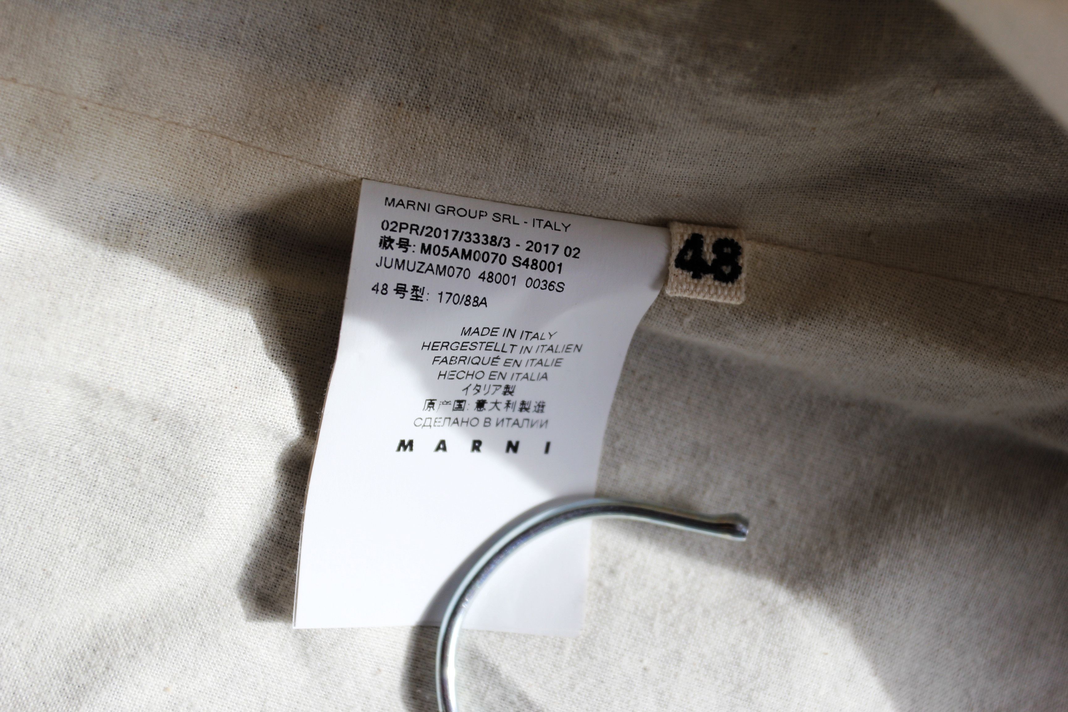 Marni AW17 MARNI ASYMMETRICAL POCKET JACKET 48 Size US M / EU 48-50 / 2 - 11 Thumbnail