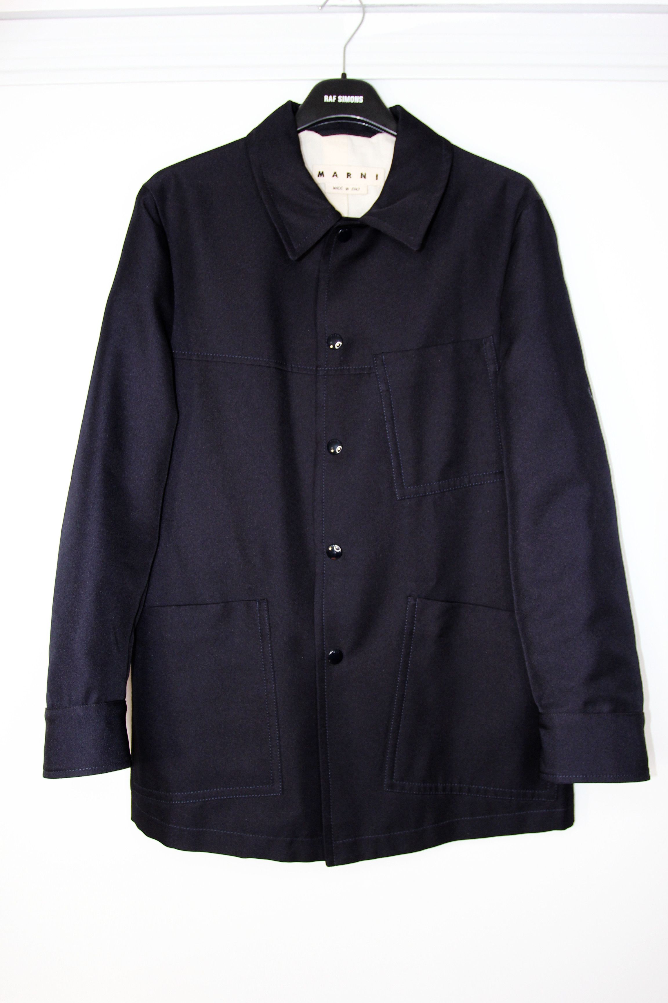 Marni AW17 MARNI ASYMMETRICAL POCKET JACKET 48 Size US M / EU 48-50 / 2 - 1 Thumbnail