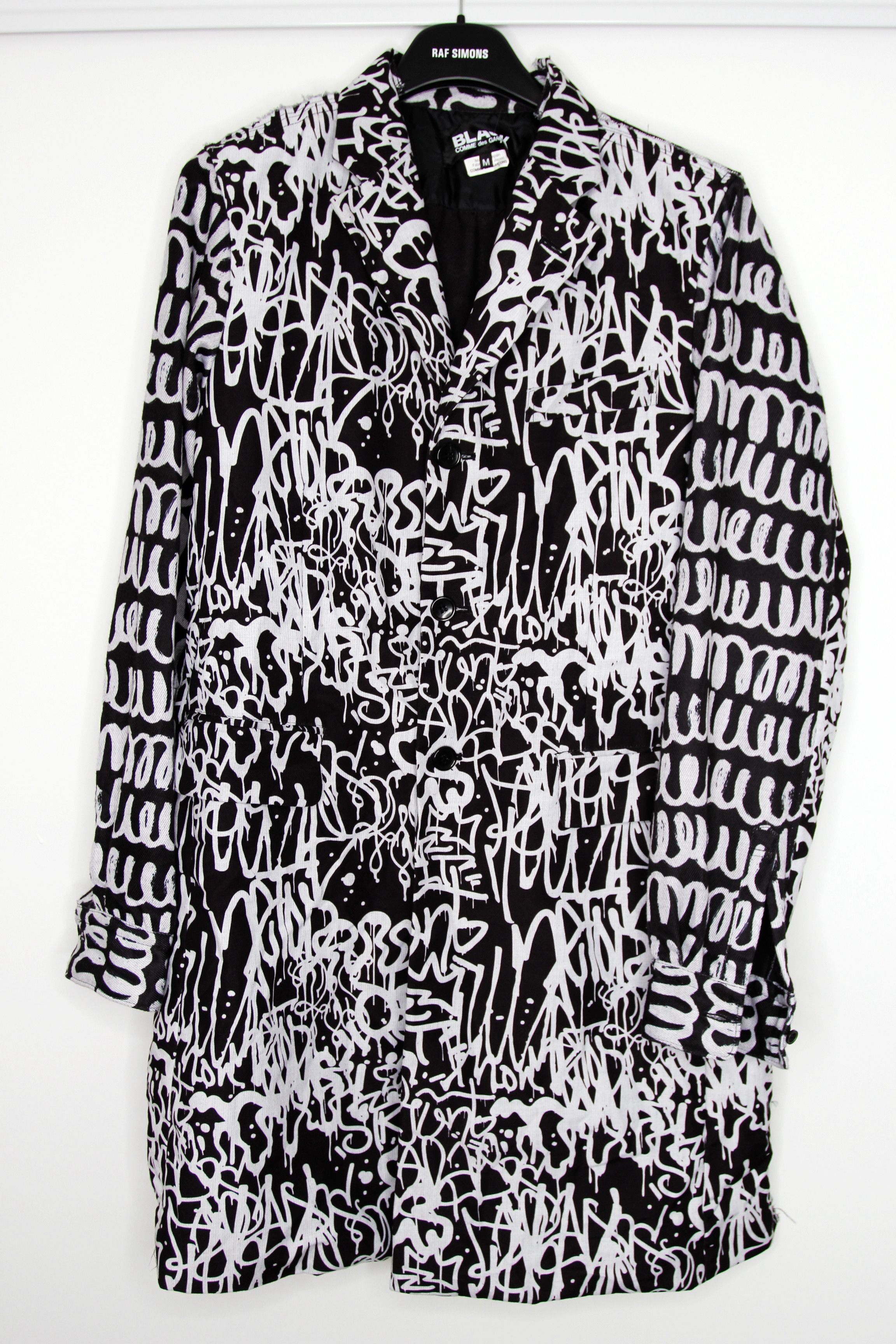 Comme des Garcons Black BNWT AW20 COMME DES GARCONS BLACK GRAFFITI PRINT COAT M Size US M / EU 48-50 / 2 - 2 Thumbnail