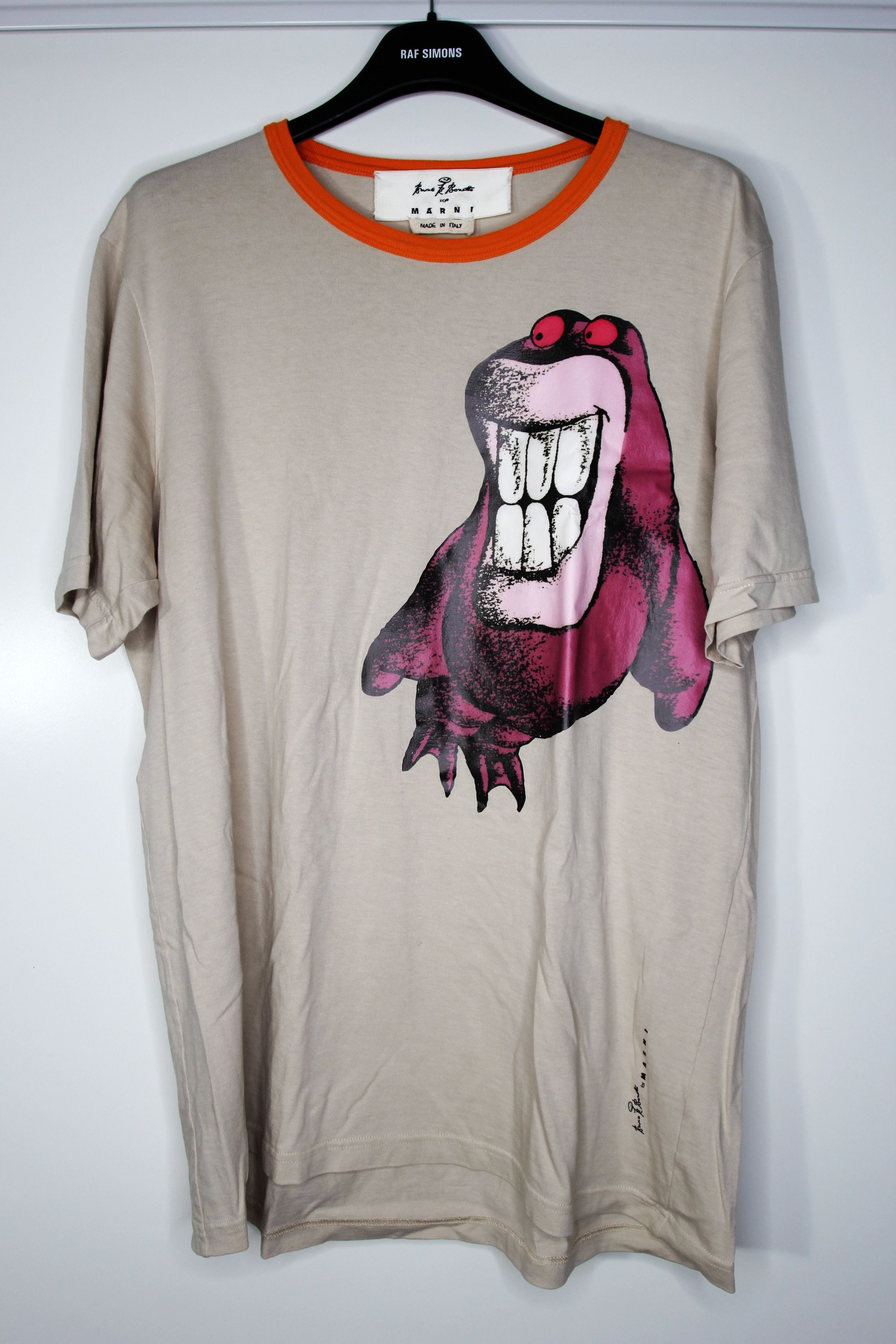Marni SS19 MARNI x BRUNO BOZZETTO MONSTER TSHIRT 50 Size US M / EU 48-50 / 2 - 2 Thumbnail