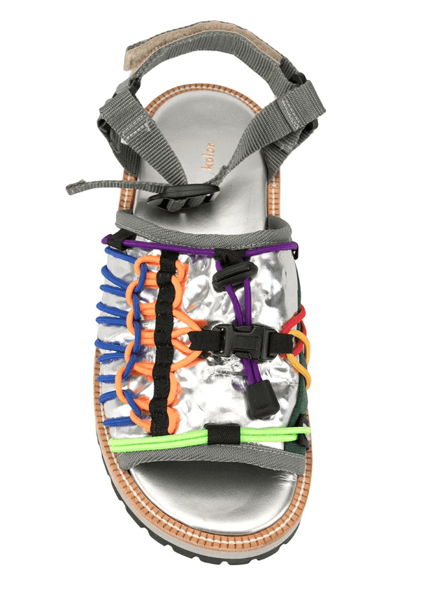 Kolor BNWT SS20 KOLOR METALLIC MULTI STRAP SANDALS 11 Size US 11 / EU 44 - 7 Thumbnail