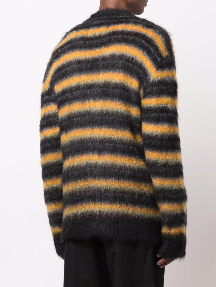 Marni BNWT AW21 MARNI STRIPED FUZZY-WUZZY MOHAIR CARDIGAN 50 Size US M / EU 48-50 / 2 - 14 Thumbnail