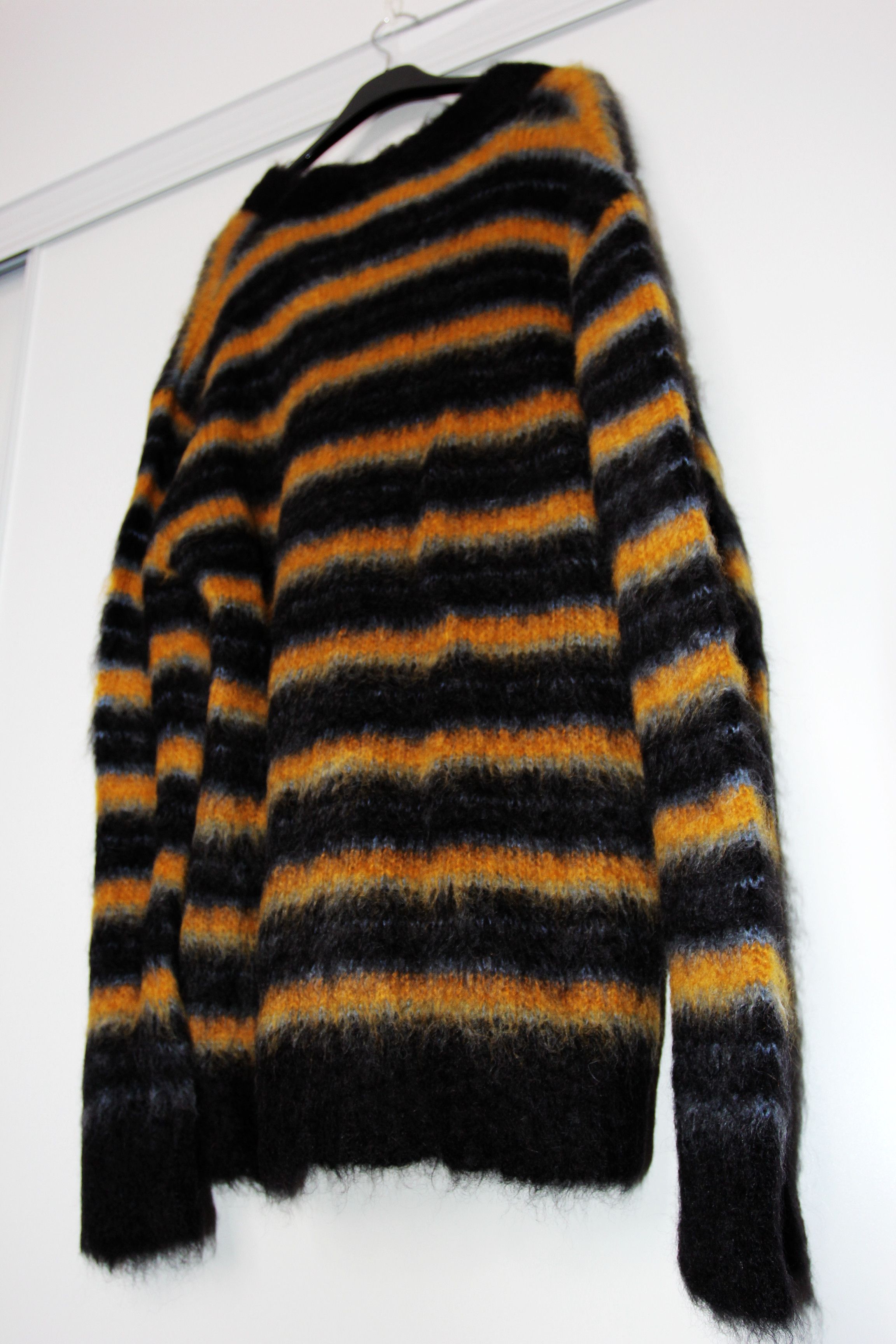 Marni BNWT AW21 MARNI STRIPED FUZZY-WUZZY MOHAIR CARDIGAN 50 Size US M / EU 48-50 / 2 - 7 Thumbnail