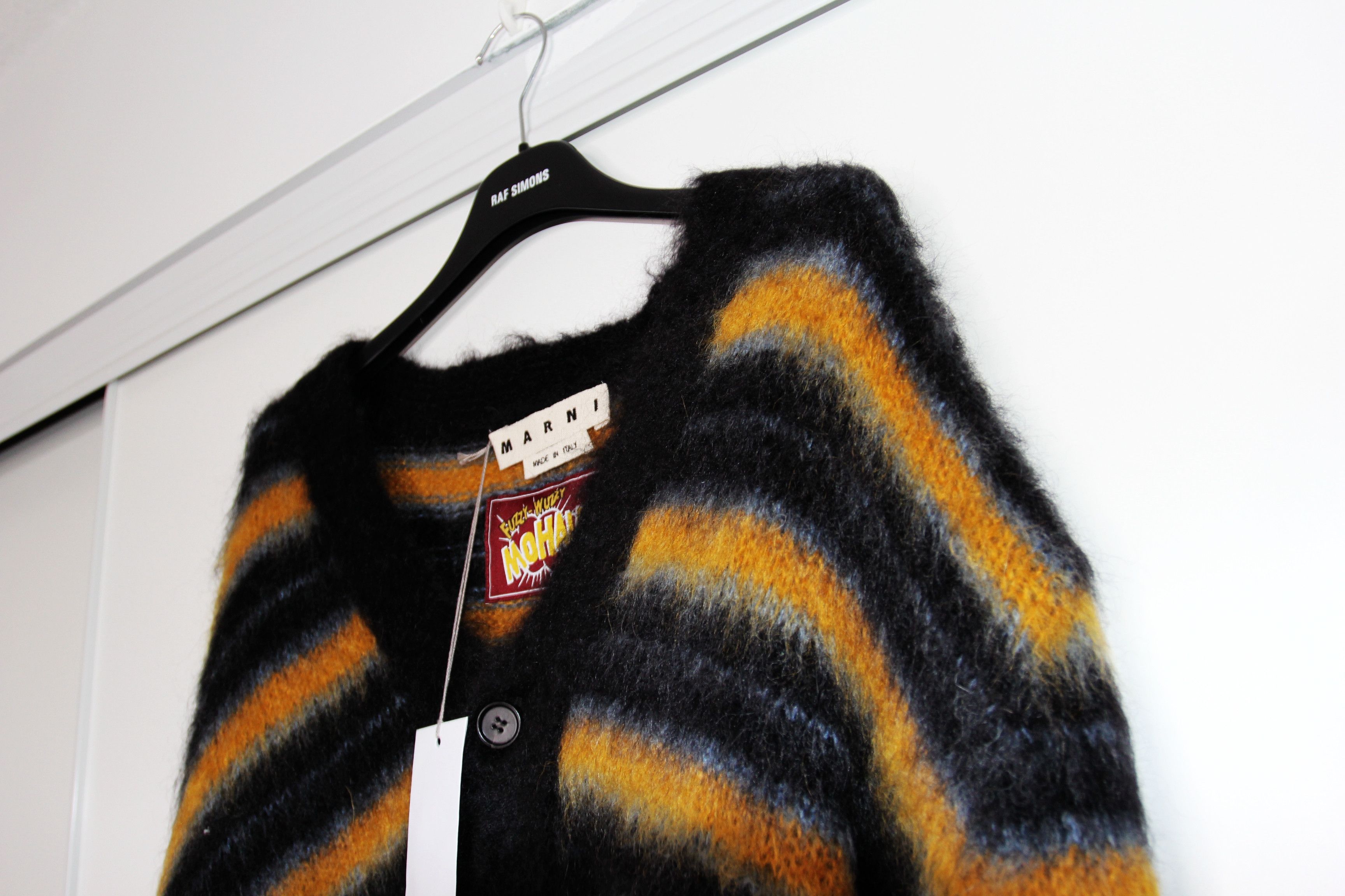 Marni BNWT AW21 MARNI STRIPED FUZZY-WUZZY MOHAIR CARDIGAN 50 Size US M / EU 48-50 / 2 - 4 Thumbnail
