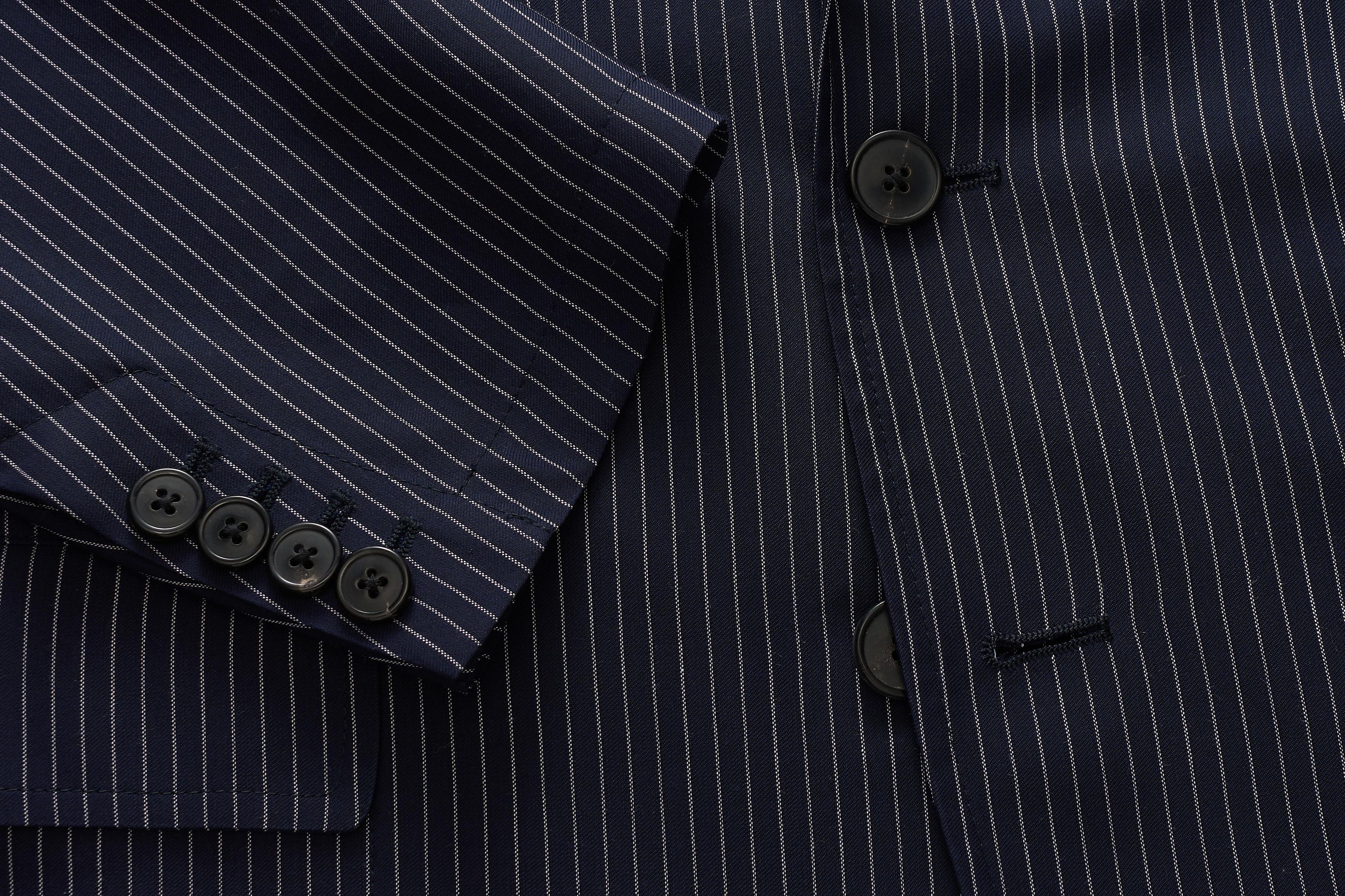 Dries Van Noten BNWT SS20 DRIES VAN NOTEN BILBAO NAVY PINSTRIPE JACKET 48 Size US M / EU 48-50 / 2 - 10 Thumbnail