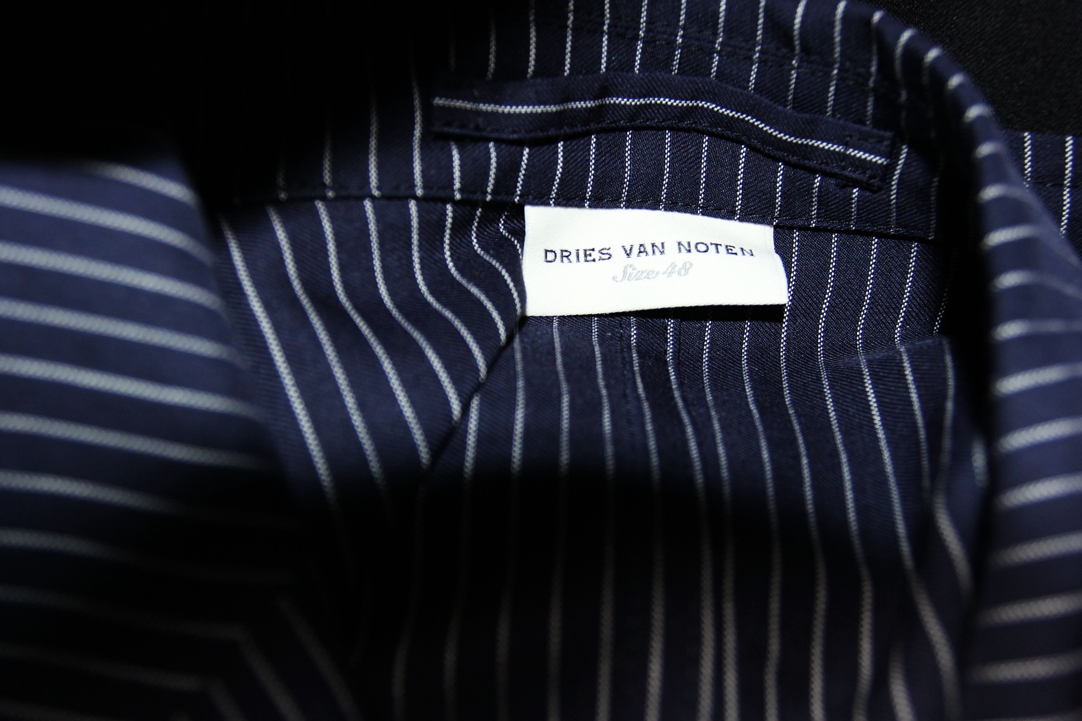 Dries Van Noten BNWT SS20 DRIES VAN NOTEN BILBAO NAVY PINSTRIPE JACKET 48 Size US M / EU 48-50 / 2 - 6 Thumbnail