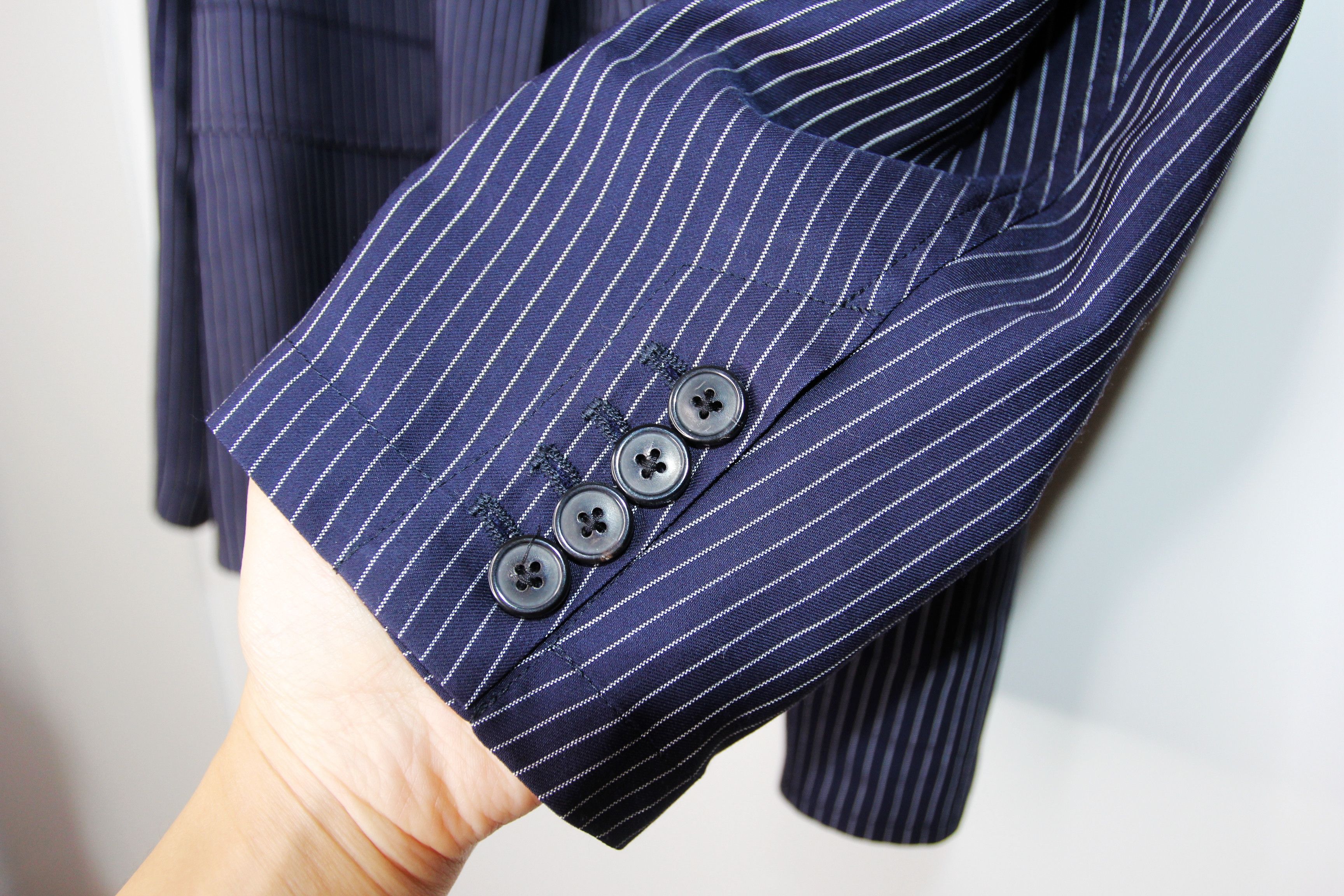 Dries Van Noten BNWT SS20 DRIES VAN NOTEN BILBAO NAVY PINSTRIPE JACKET 48 Size US M / EU 48-50 / 2 - 5 Thumbnail