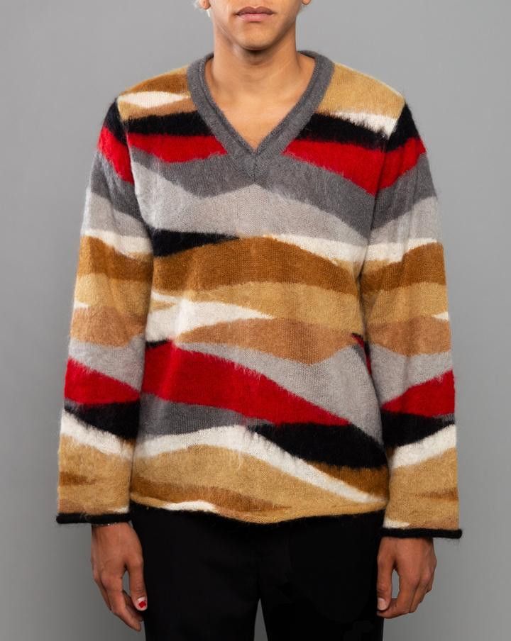 Undercover BNWT AW20 UNDERCOVER PULLOVER GRAY MIX SWEATER 3 Size US L / EU 52-54 / 3 - 1 Thumbnail