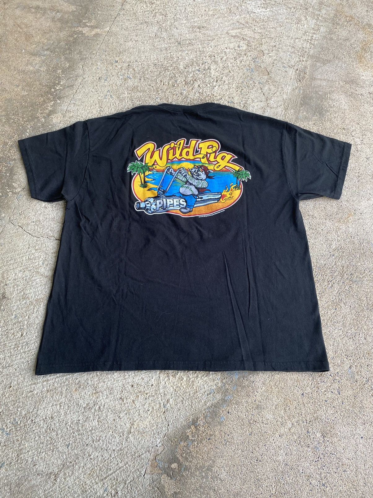 Harley Davidson × Japanese Brand × Vintage Vintage Y2K Wild Pig Pipes Harley Style Biker Shirt Size US XL / EU 56 / 4 - 1 Thumbnail