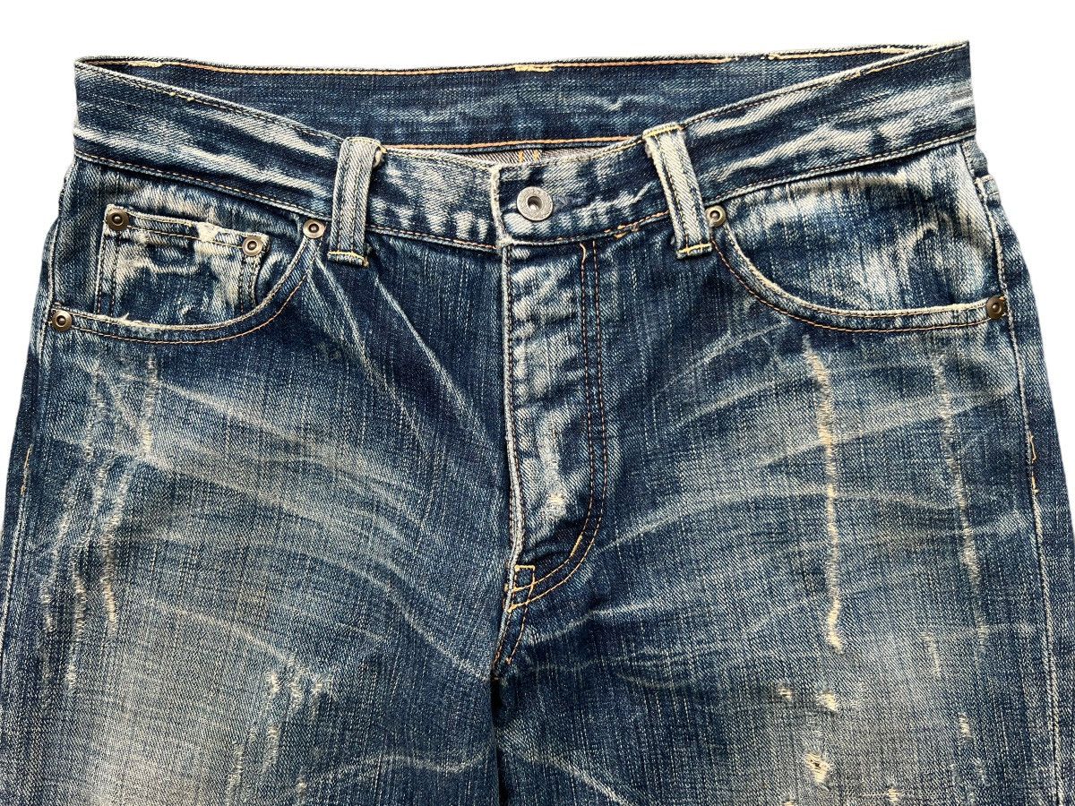 Japanese Brand Vintage Spider Japan Distressed Ripped Denim Jeans 32x28 Size US 32 / EU 48 - 7 Thumbnail